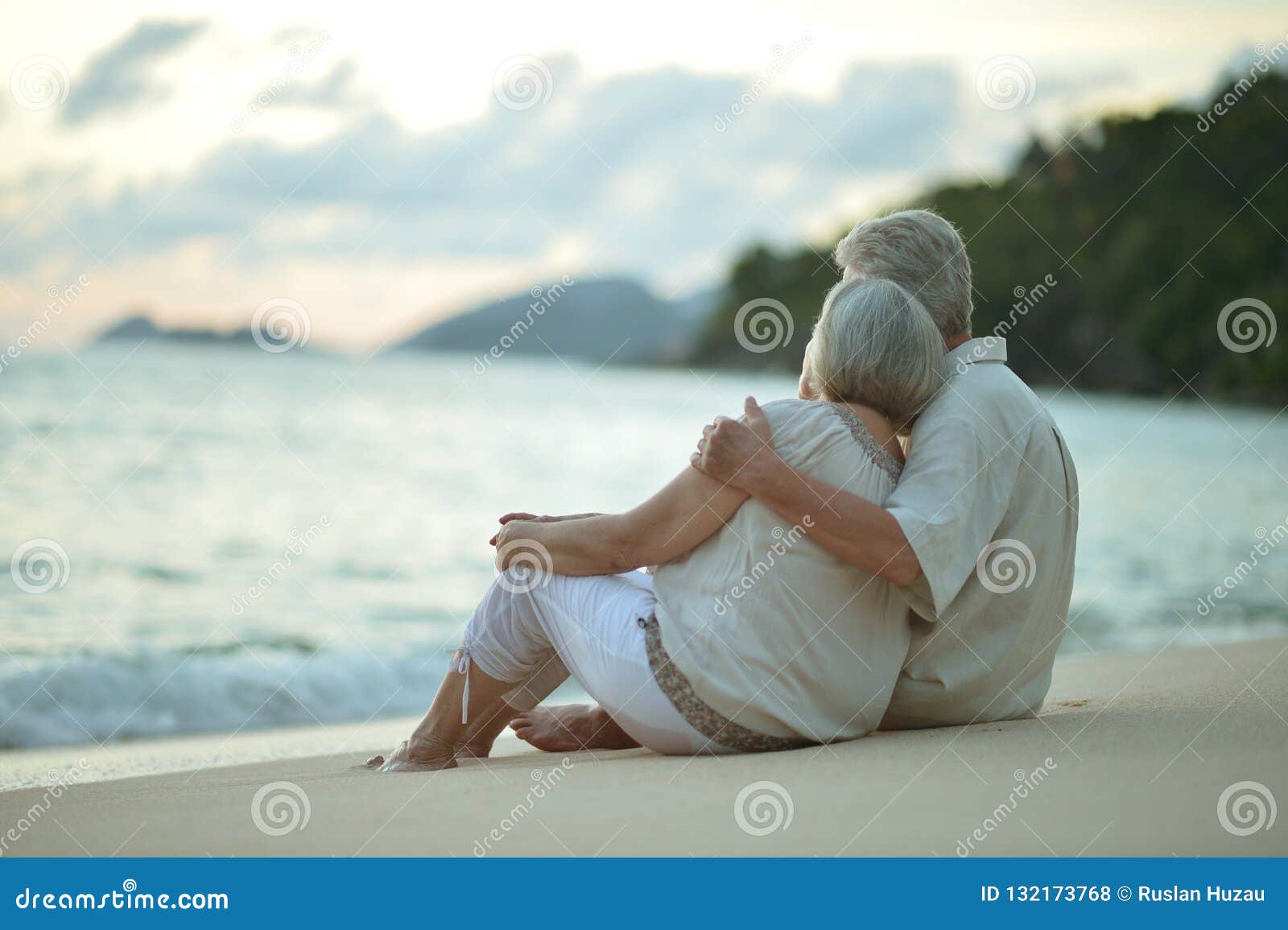 Older Couple On Beach Older Couple On Beach