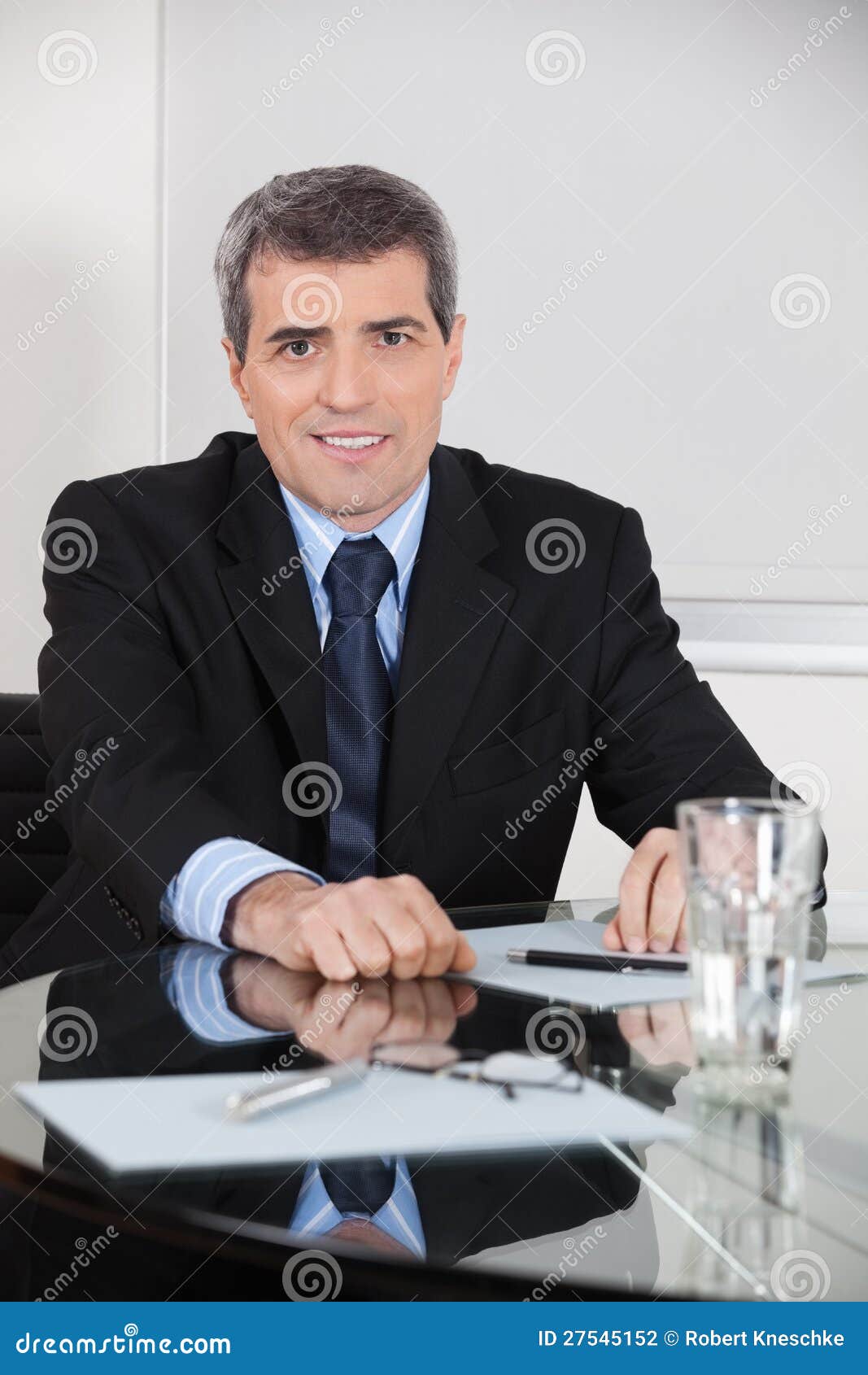 Elderly Entrepreneur in His Office Stock Photo Image of career