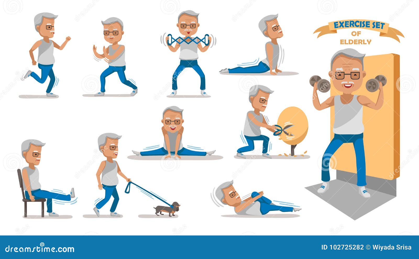 Elderly Exercise Stock Illustrations – 6,613 Elderly Exercise Stock  Illustrations, Vectors & Clipart - Dreamstime