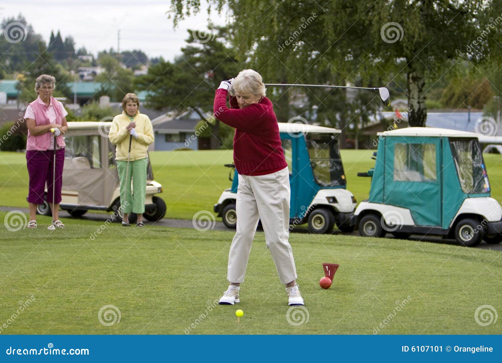 Elderly Golfers Stock Image Image 6107101