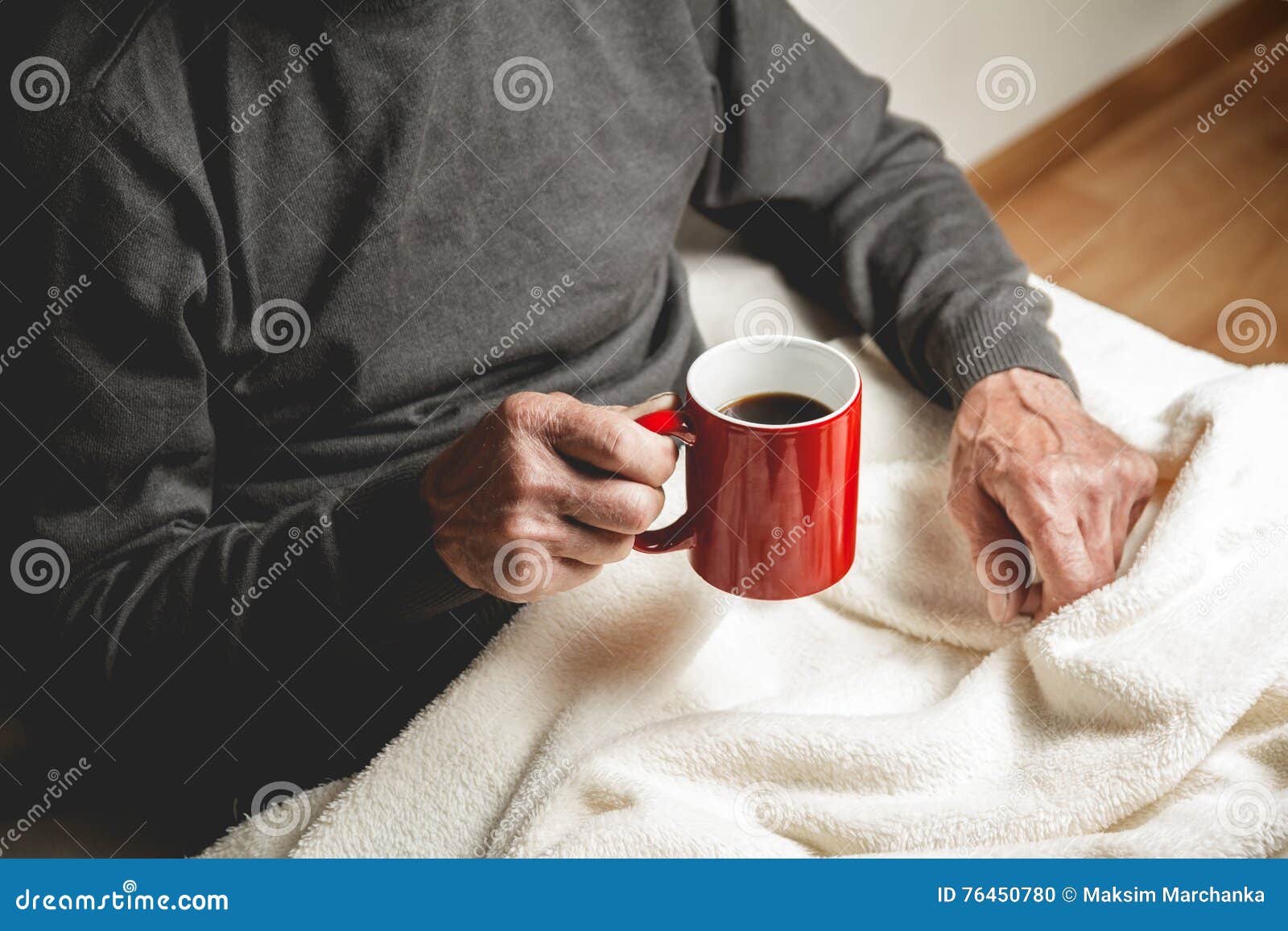 Elderly Man with a Cup of Coffee Stock Photo Image of elderly