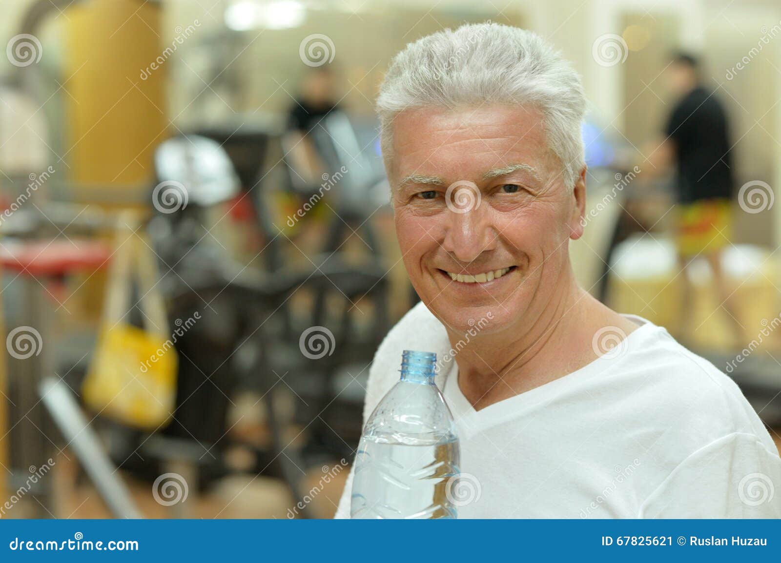 Man Drinking Water After Running. Portrait. Stock Photo by ©puhhha 175382922