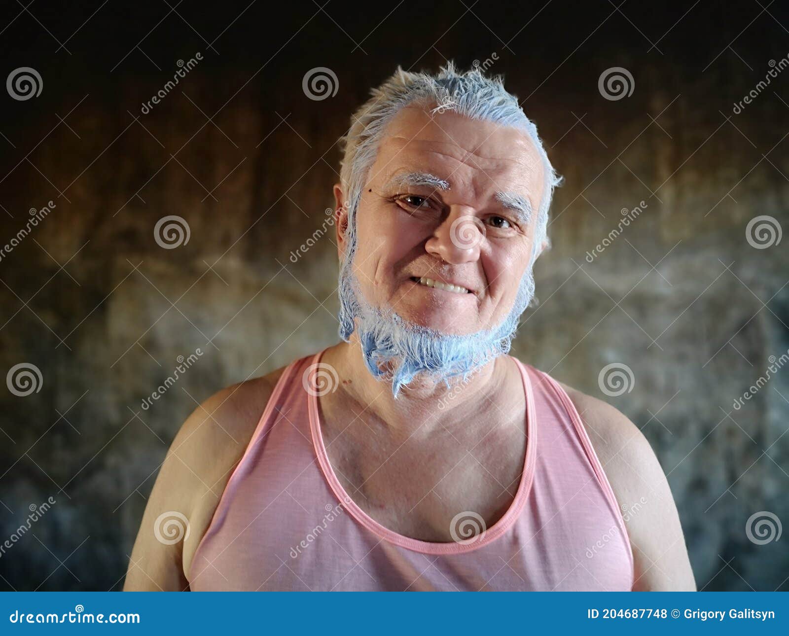 Man with blue hair and beard - wide 6
