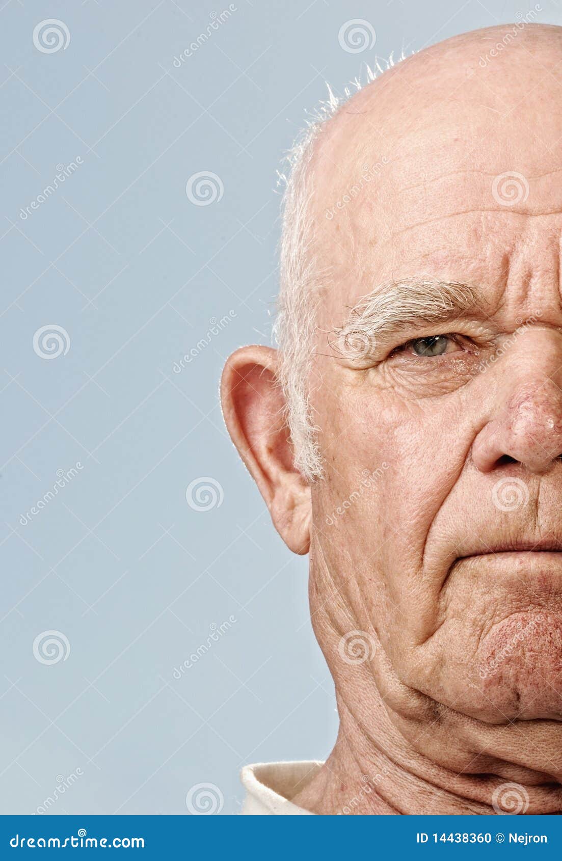 Elderly man s face stock photo. Image of help, mature - 14438360