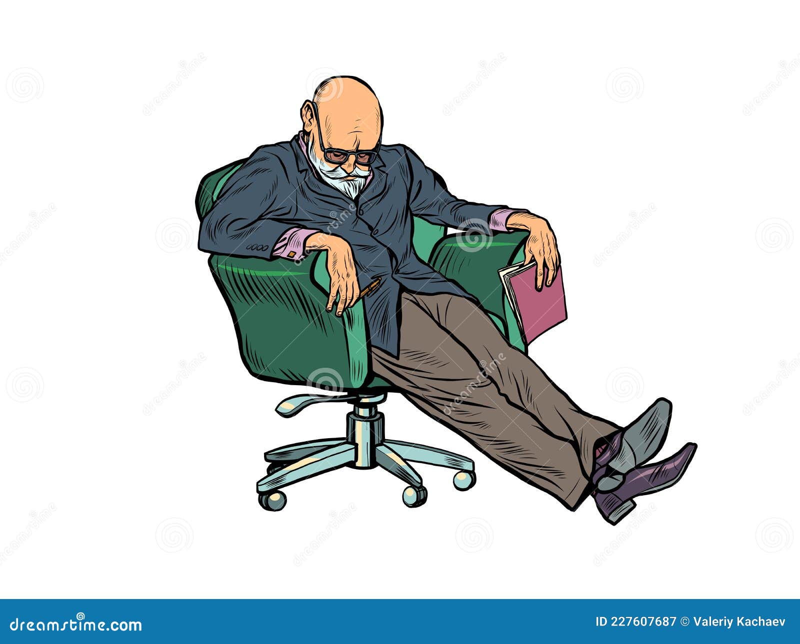 an elderly psychotherapist fell asleep during a psychotherapy session. fatigue at work, overwork