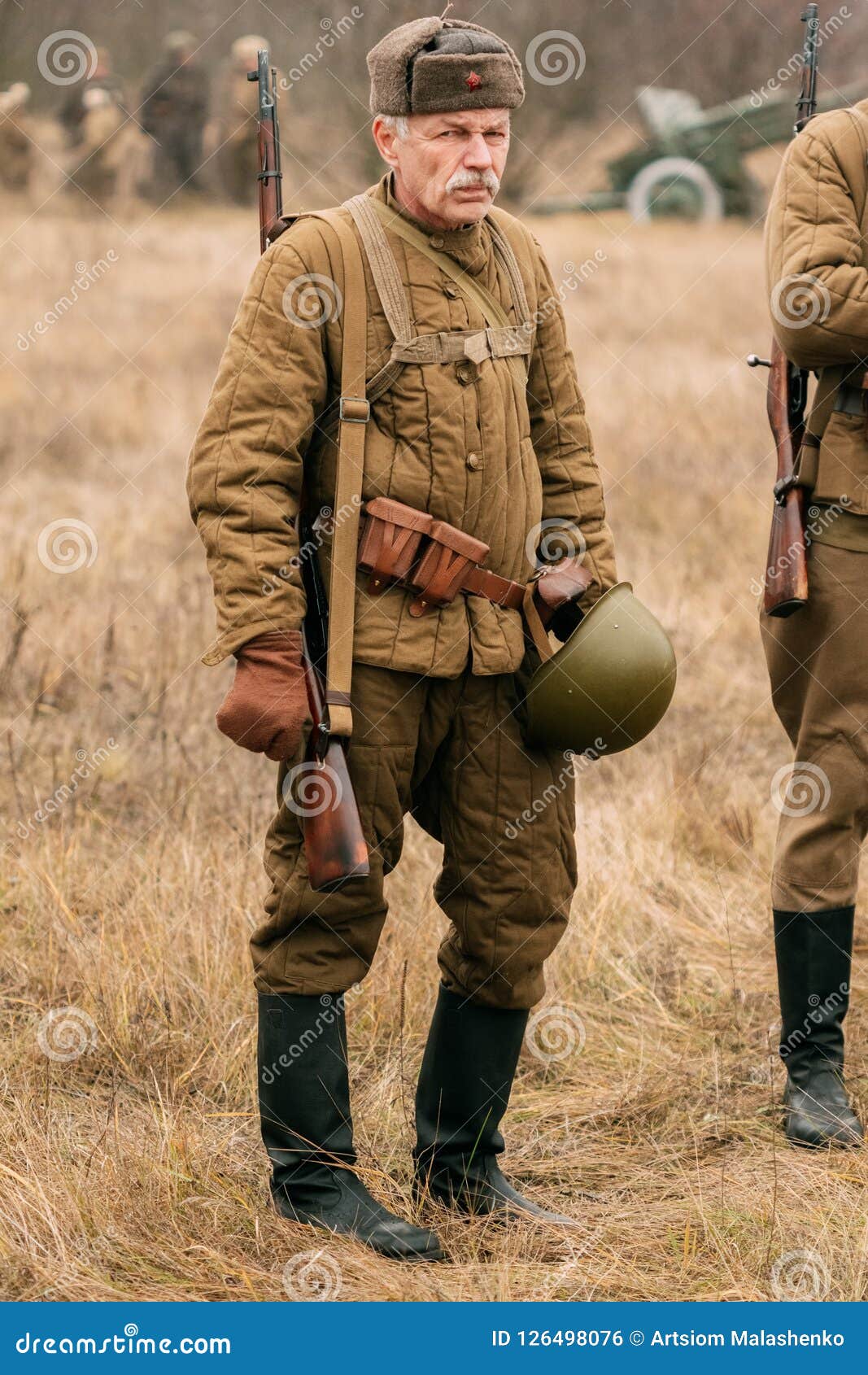 An Elderly Red Army Man in a Quilted Jacket. Gomel, Belarus Editorial ...