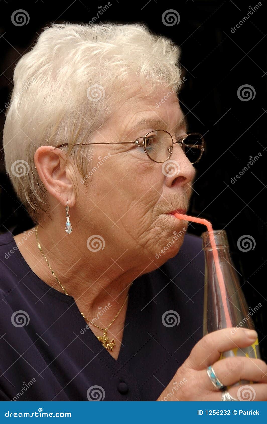 Elderly, senior drinking stock photo. Image of senior 1256232