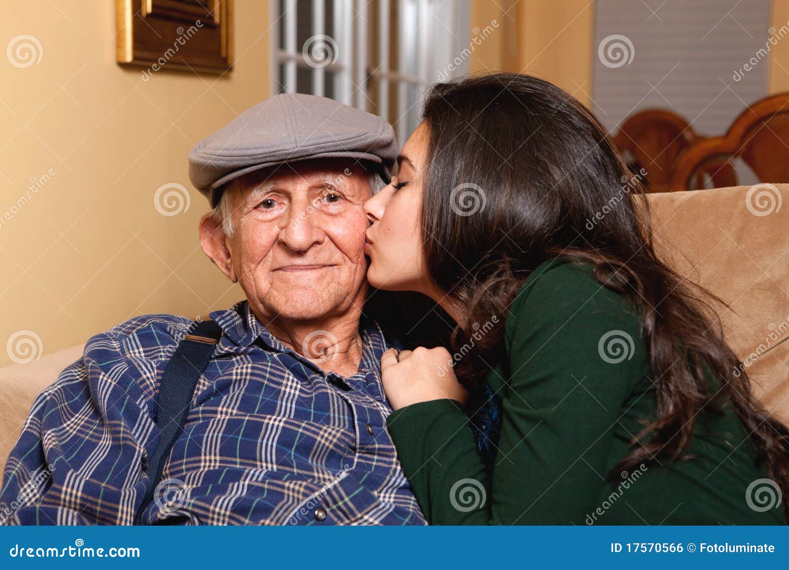 Grandpa And Teen Granddaughter