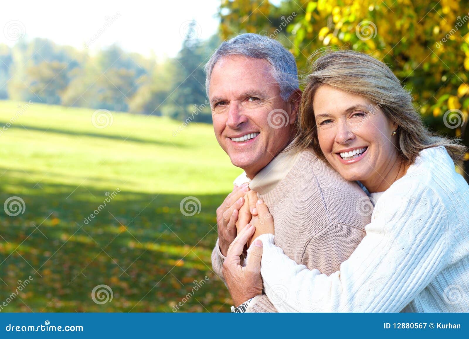 elderly seniors couple