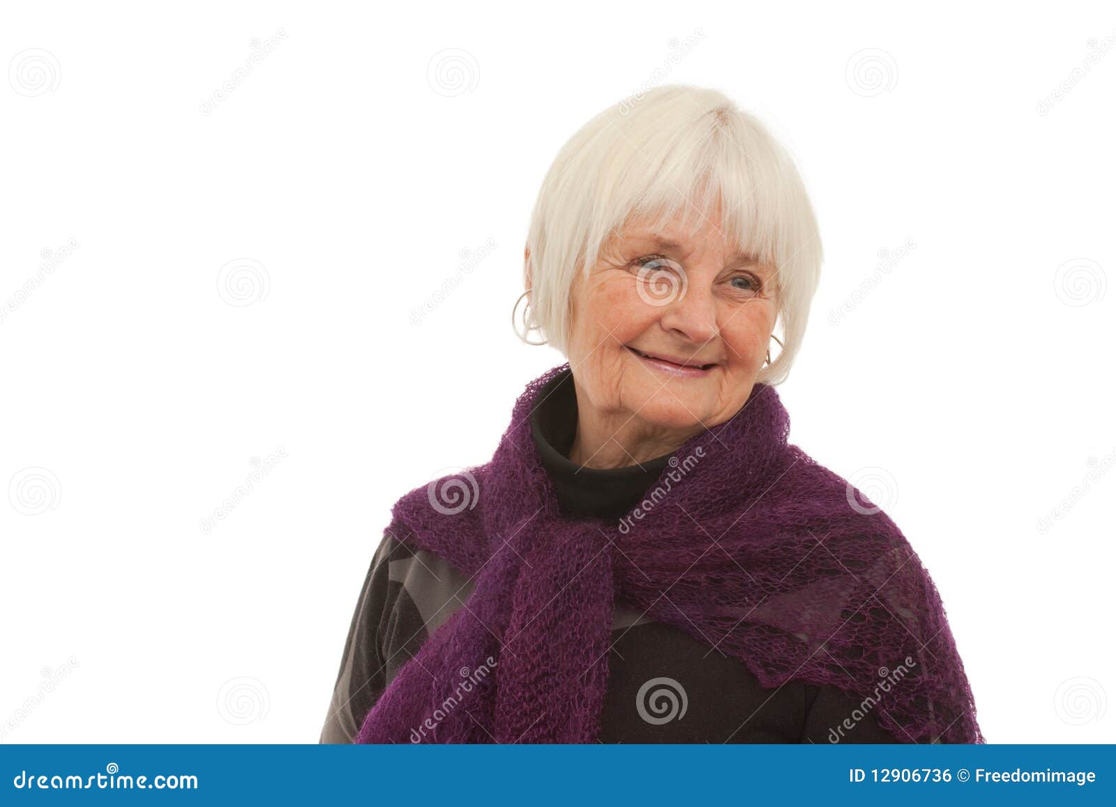 elderly - smiling older woman