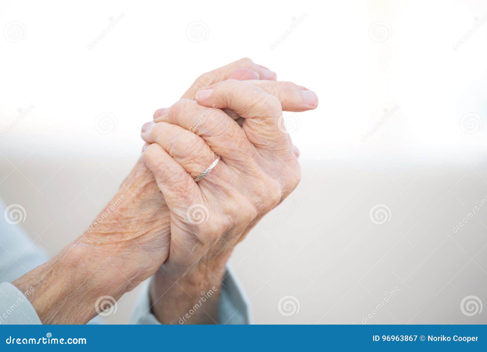 Elderly Woman with Arthritis. Stock Image Image of working, beauty