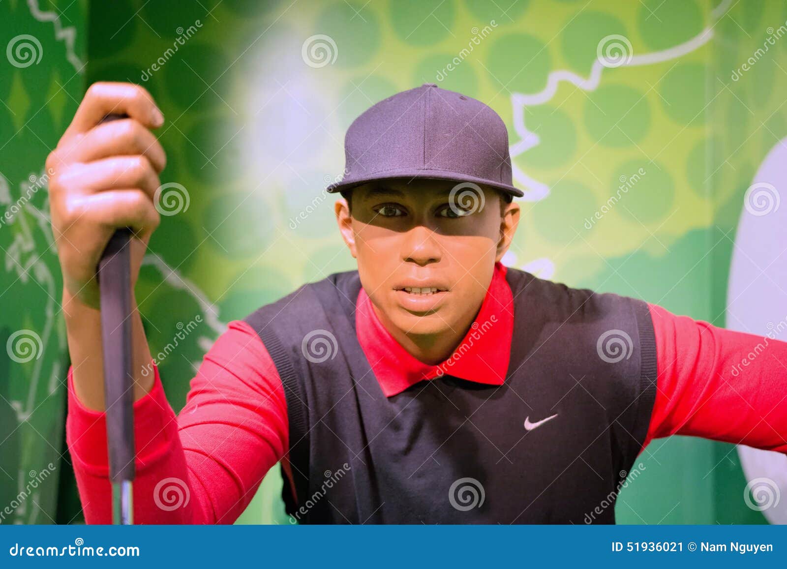 Eldrick Tont Tiger Woods Wax Figure Foto Editorial - Imagem de ...