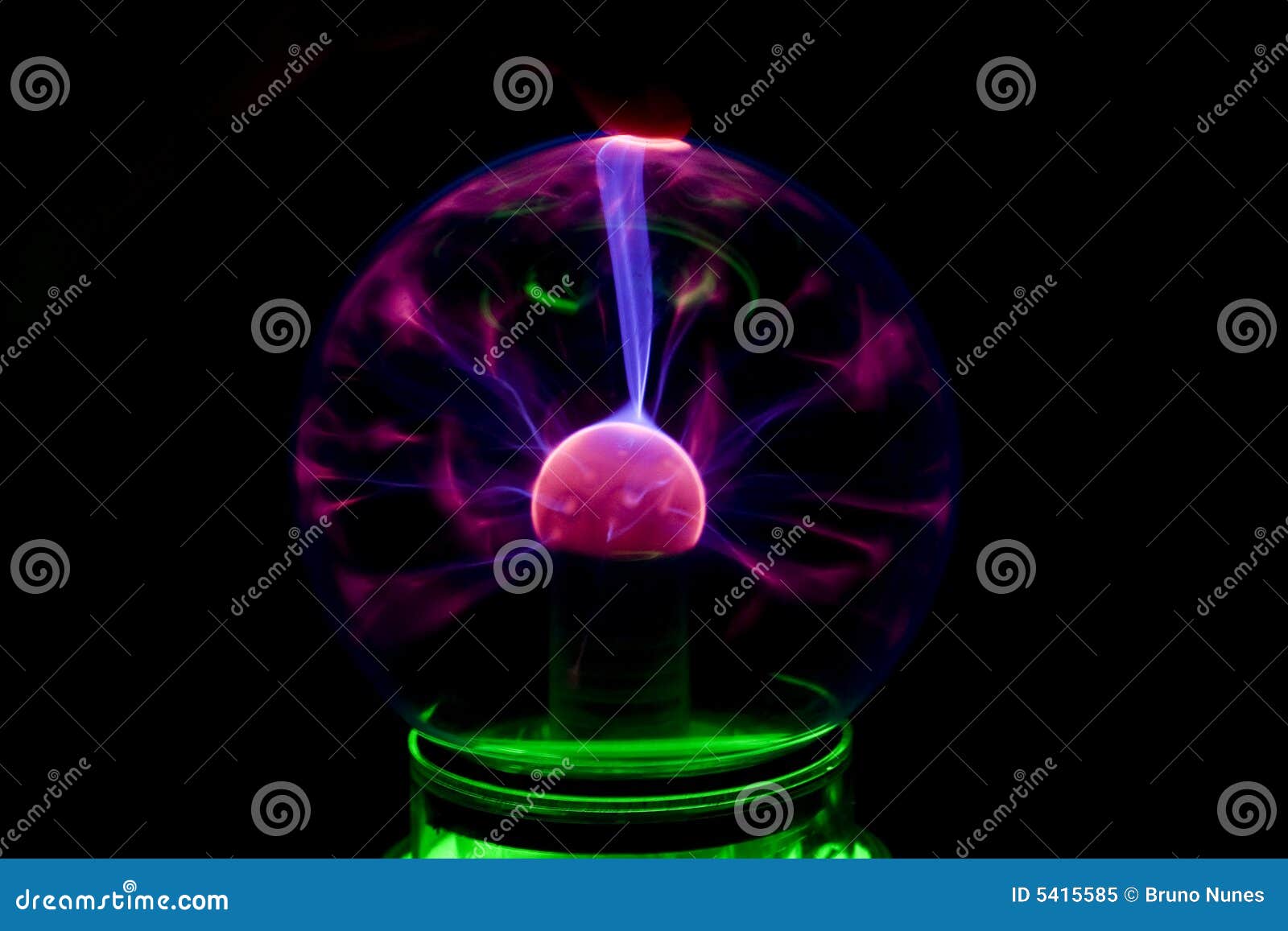 Electric ball stock image. Image of lightning, black, electron 5415585