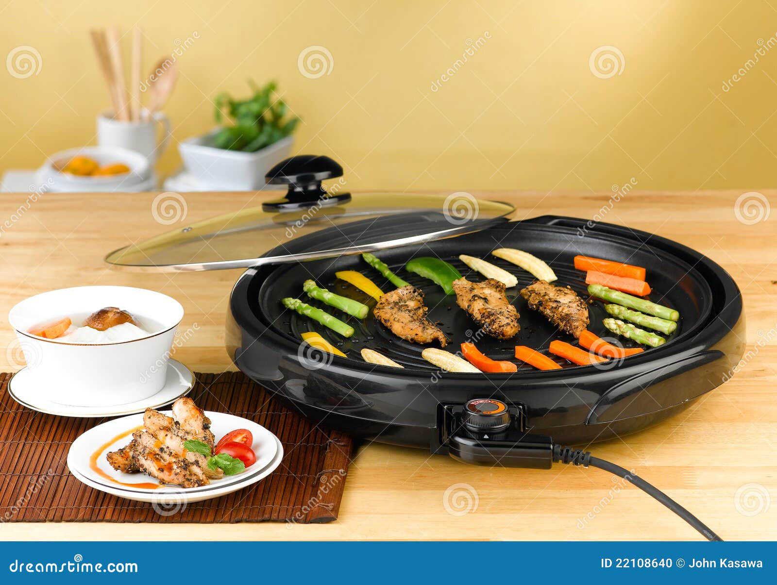 Electric barbecue stove stock photo. Image of housewife 22108640