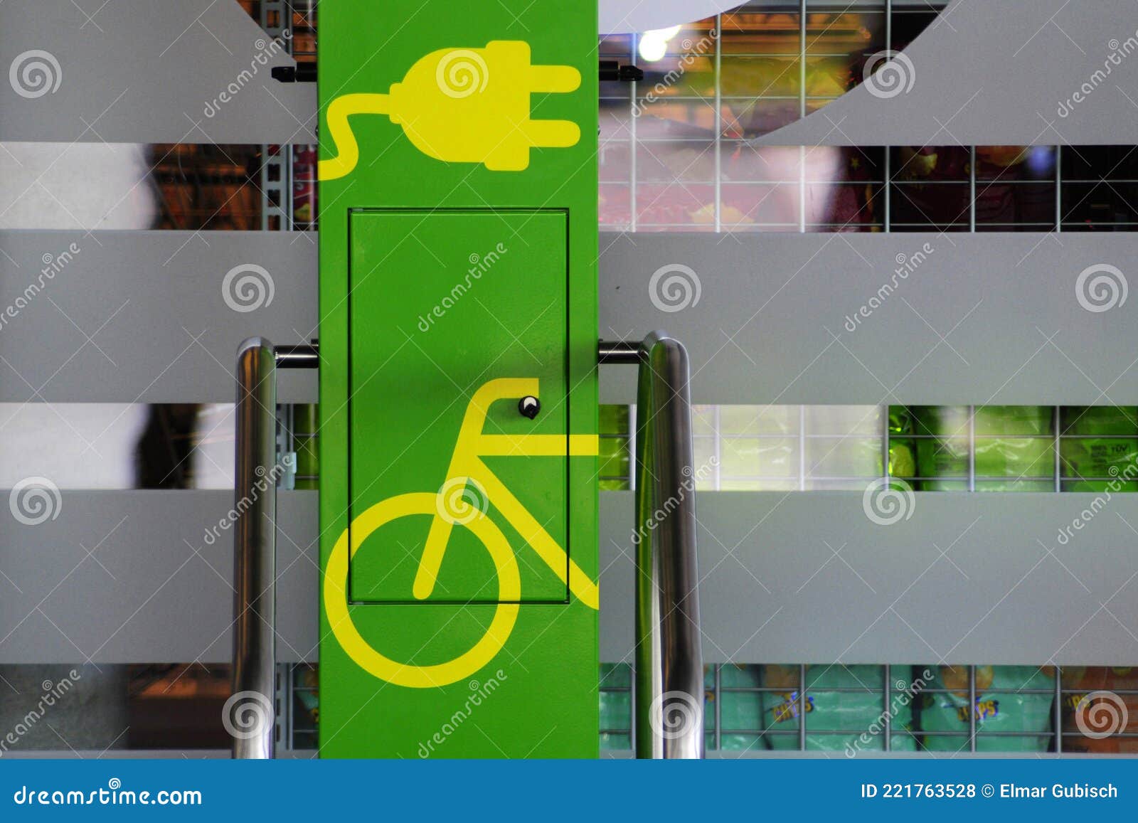 Electric Bike or Ebike Charging Station Stock Photo Image of battery