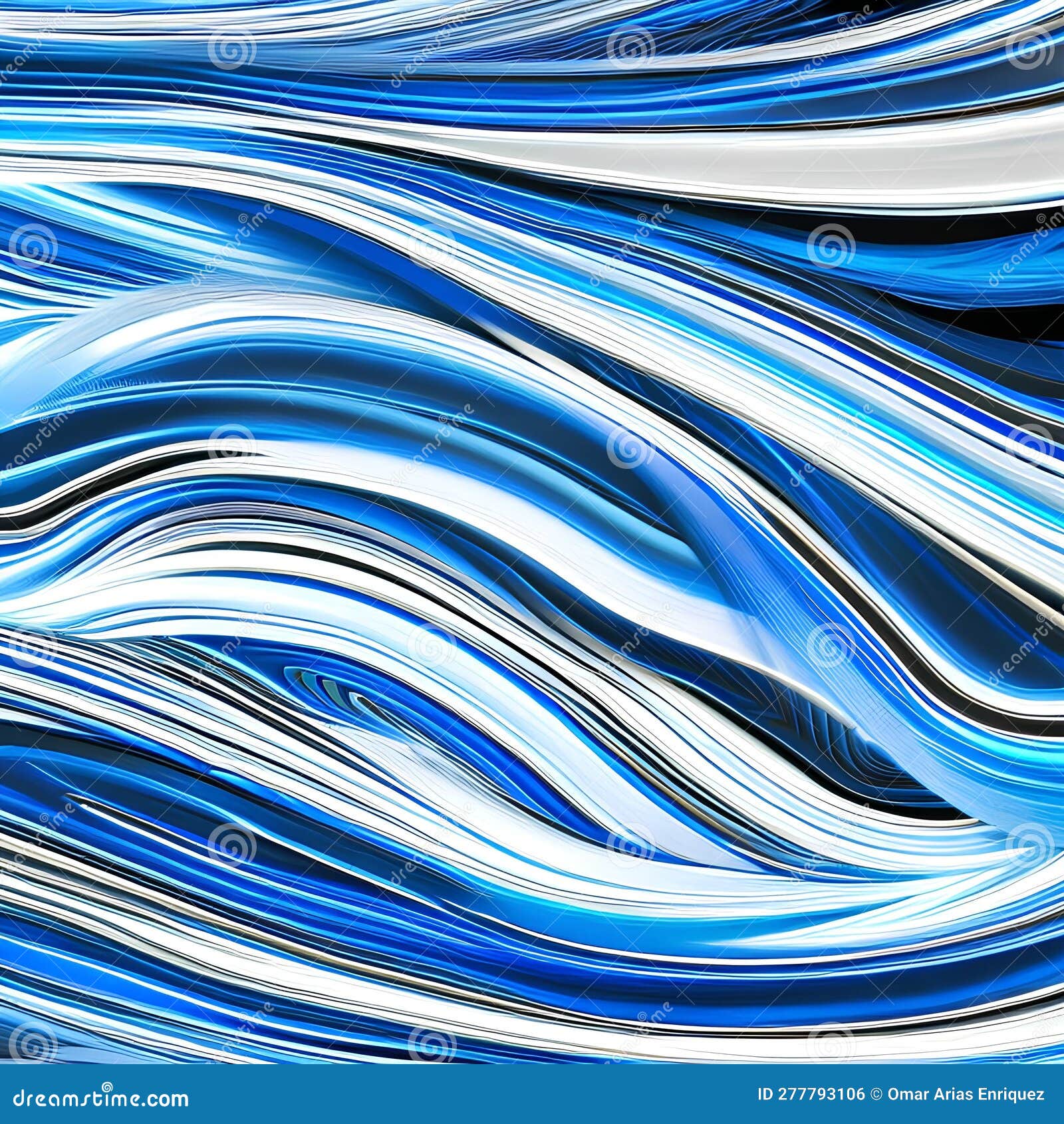 19 Electric Blue Abstract Waves a Bold and Dynamic Background