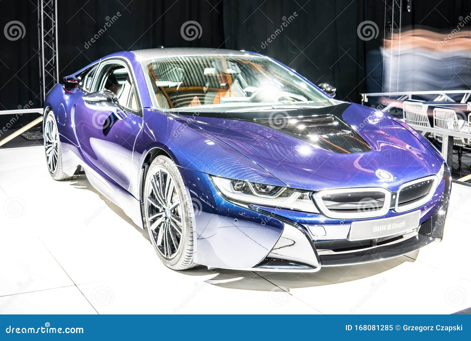 Electric Bmw I8 Coupe At Brussels Motor Show, Eco Friendly Car Manufactured  And Marketed By Bmw Editorial Image - Image Of Drive, Friendly: 168081285