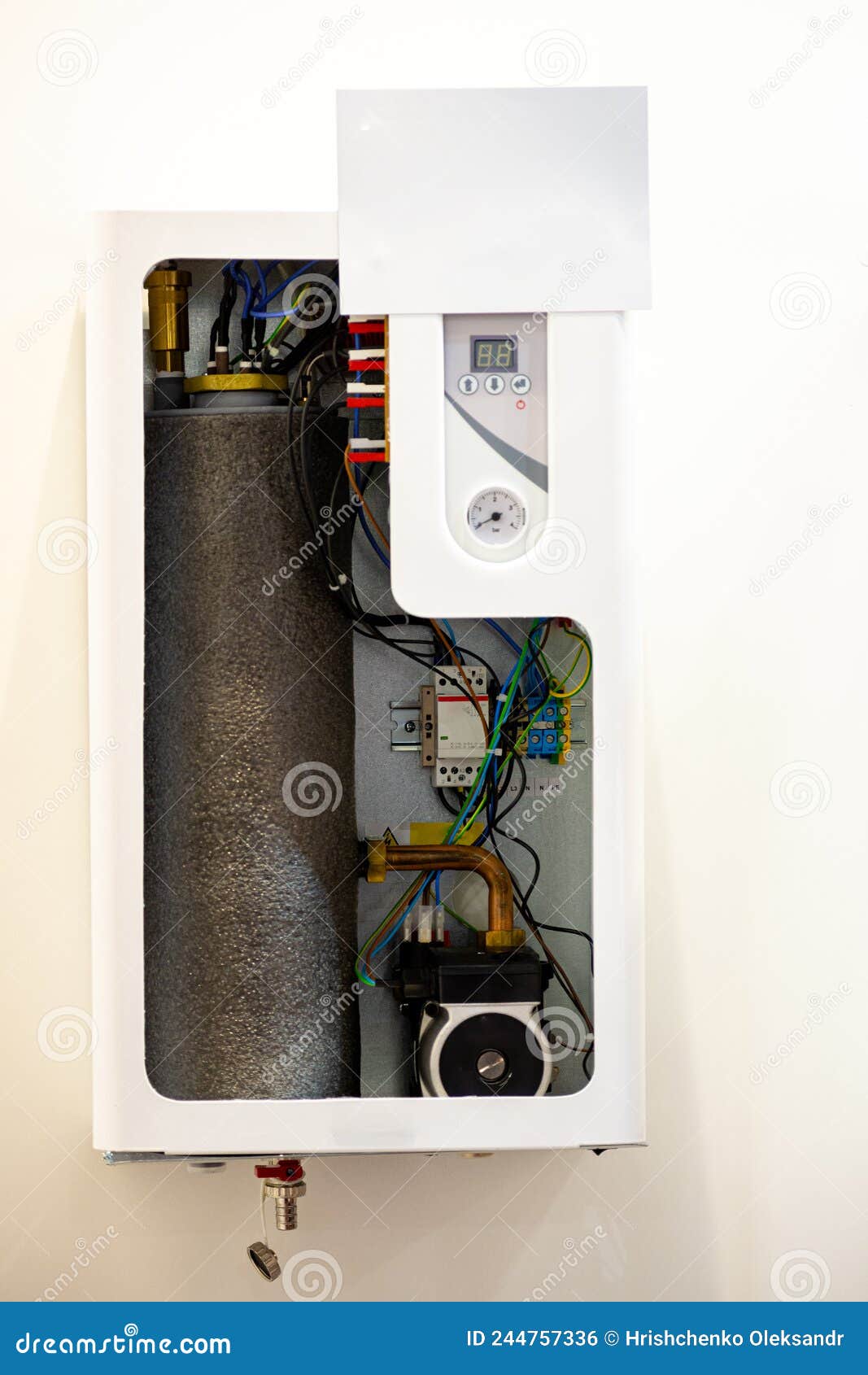 Electric Boiler for Space Heating. Internal Structure of the Boiler