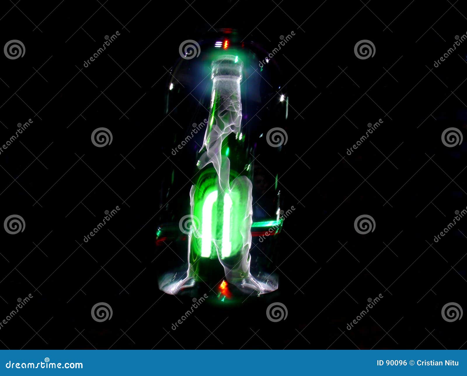 Electric Bottle stock photo. Image of lights, dark, ambient 90096