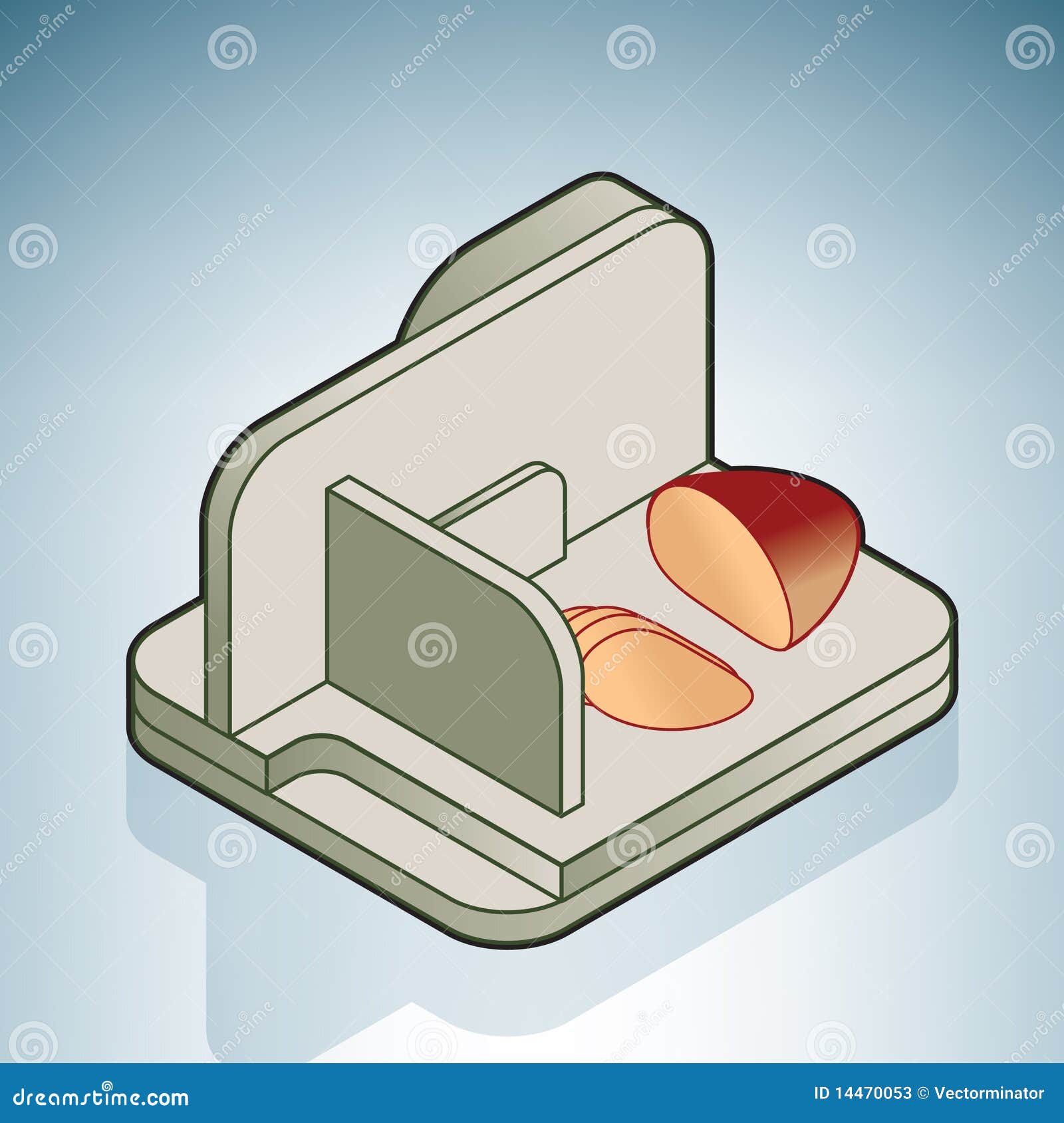 Electric Bread Slicer stock vector. Illustration of kitchen 14470053