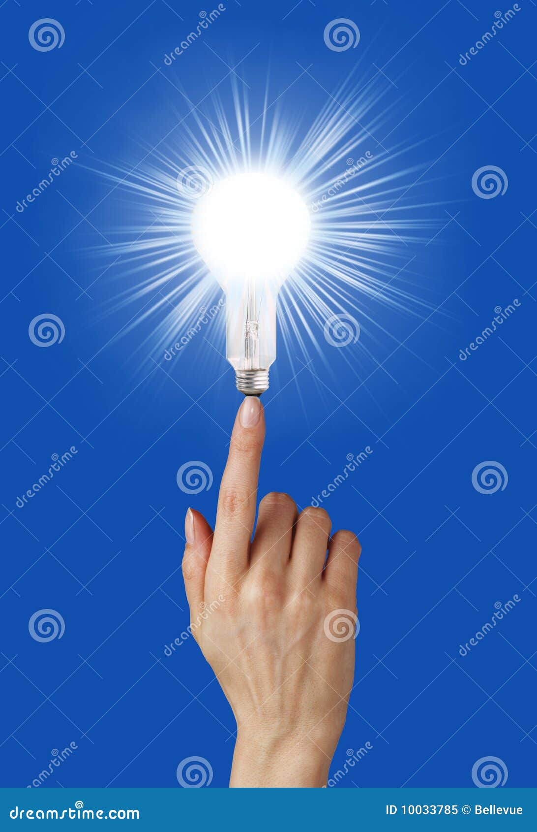 Electric bulb stock image. Image of idea, hold, creativity 10033785