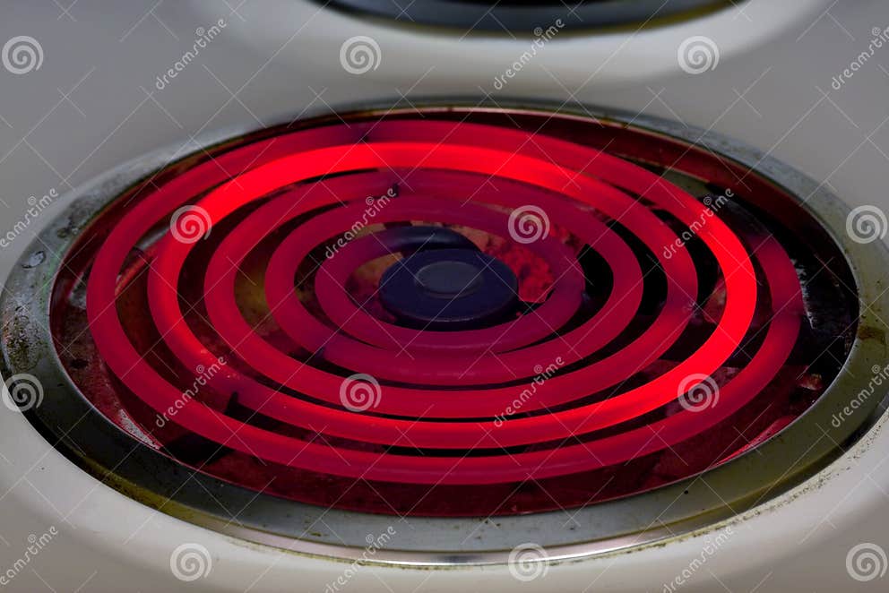 Electric burner stock photo. Image of danger, heat, light 15248024