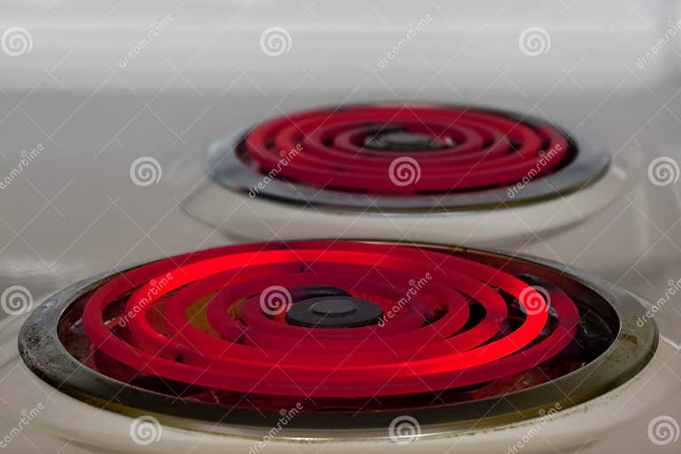 Electric burner stock image. Image of cooker, glow, domestic 15248035