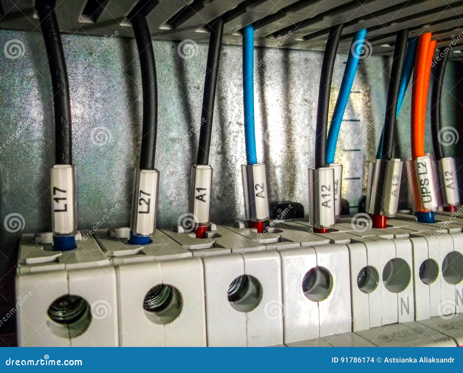 Electric with Wires Connections Stock Photo Image of connect