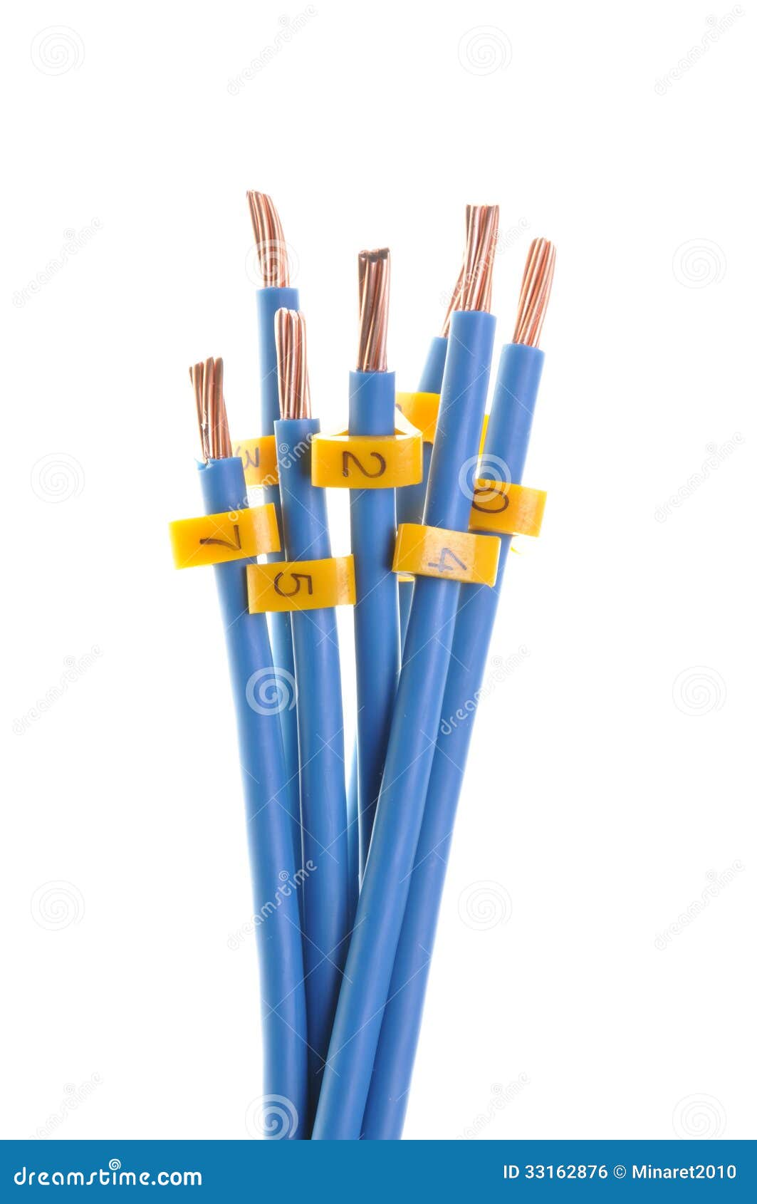 Electric Cables with Descriptions Stock Photo Image of connection