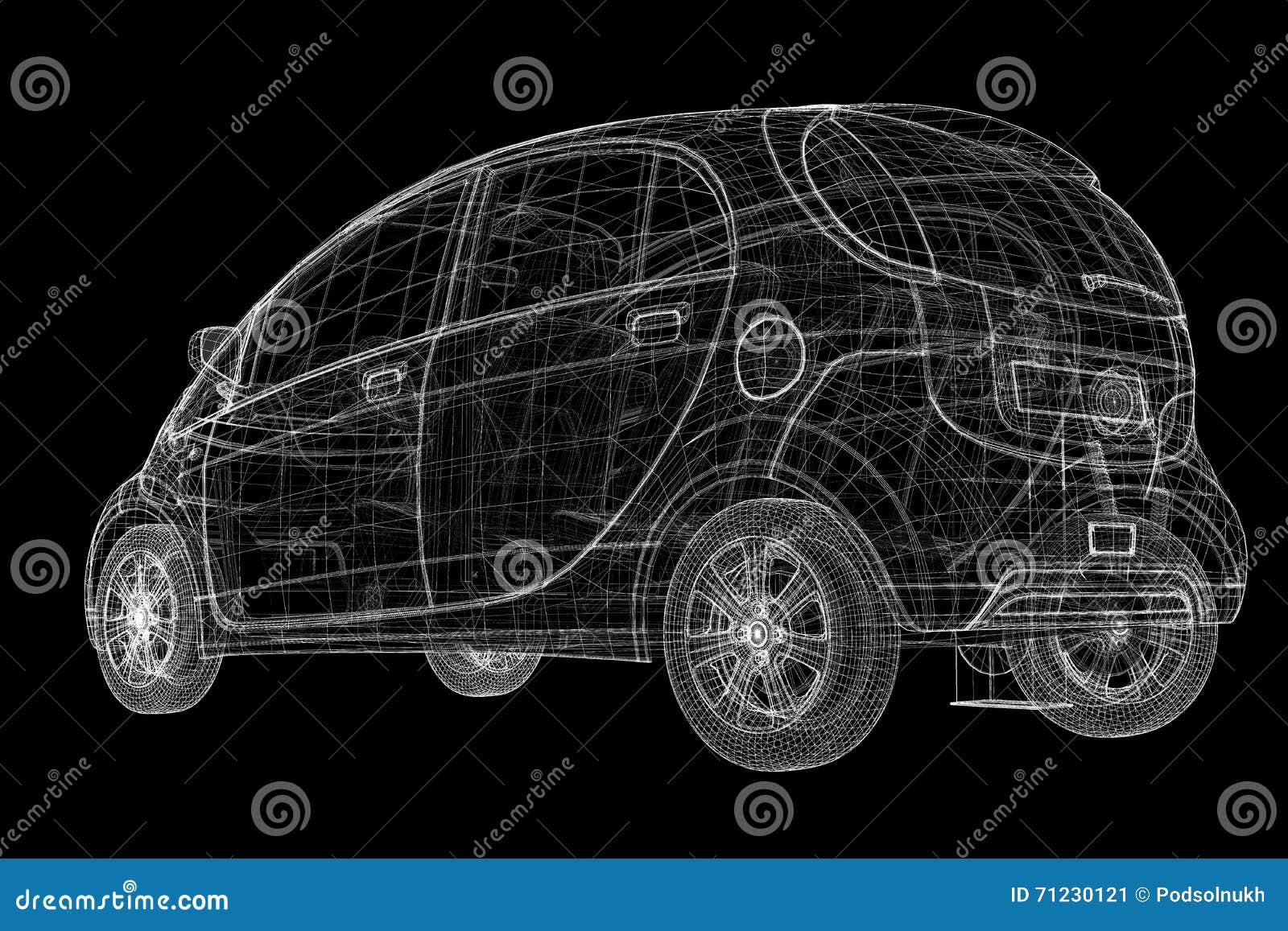 Electric car charging stock illustration. Illustration of hybrid 71230121