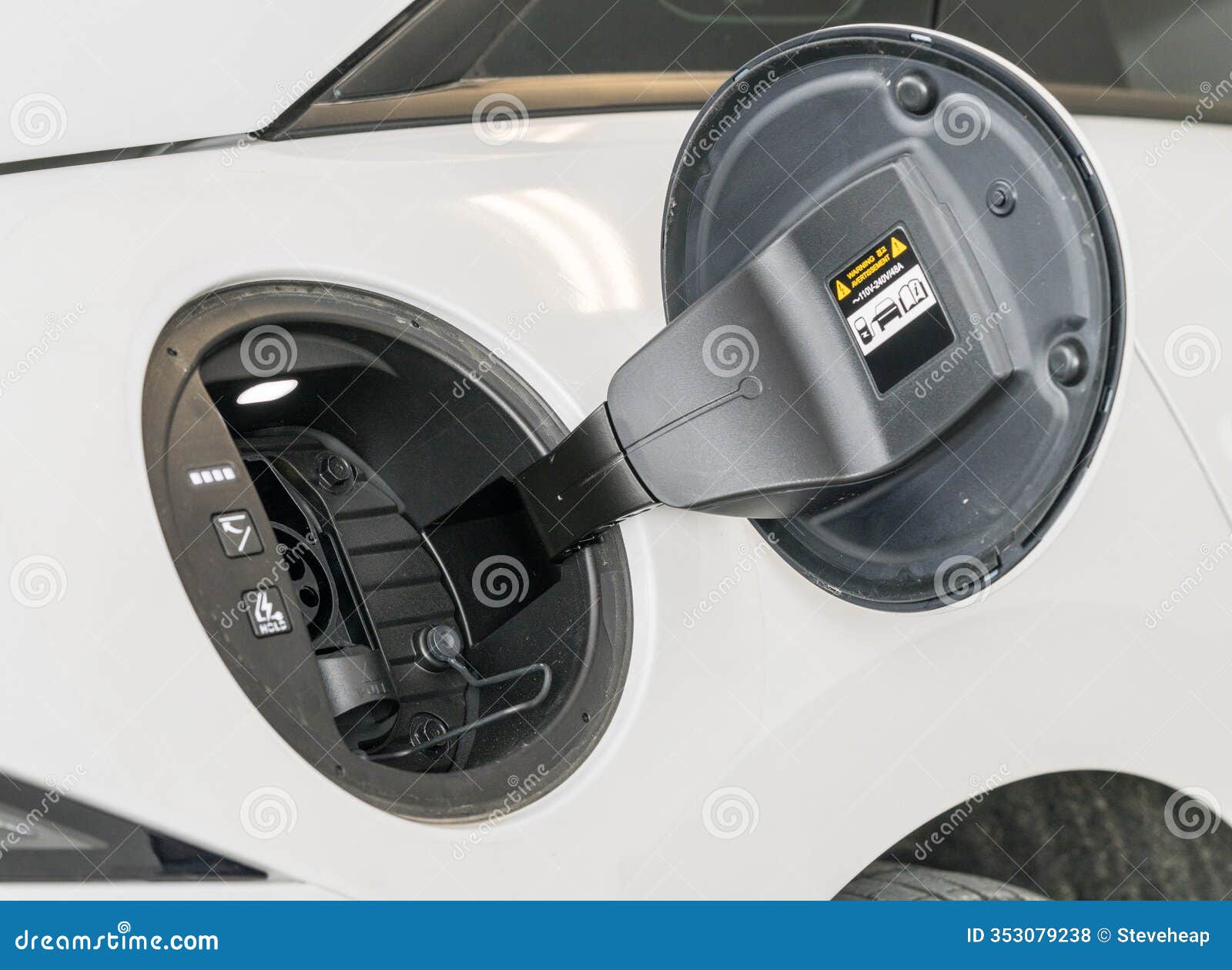 electric car charging port for j1772 standard plug for level 2 charging