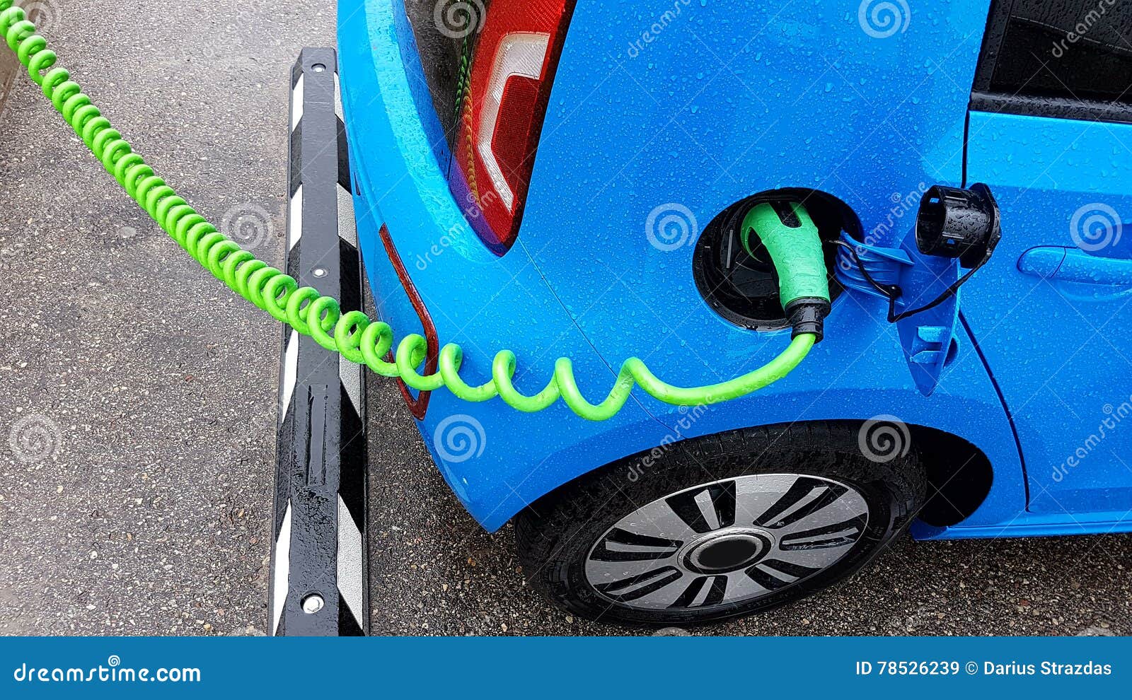 Electric car charging stock image. Image of friendly 78526239