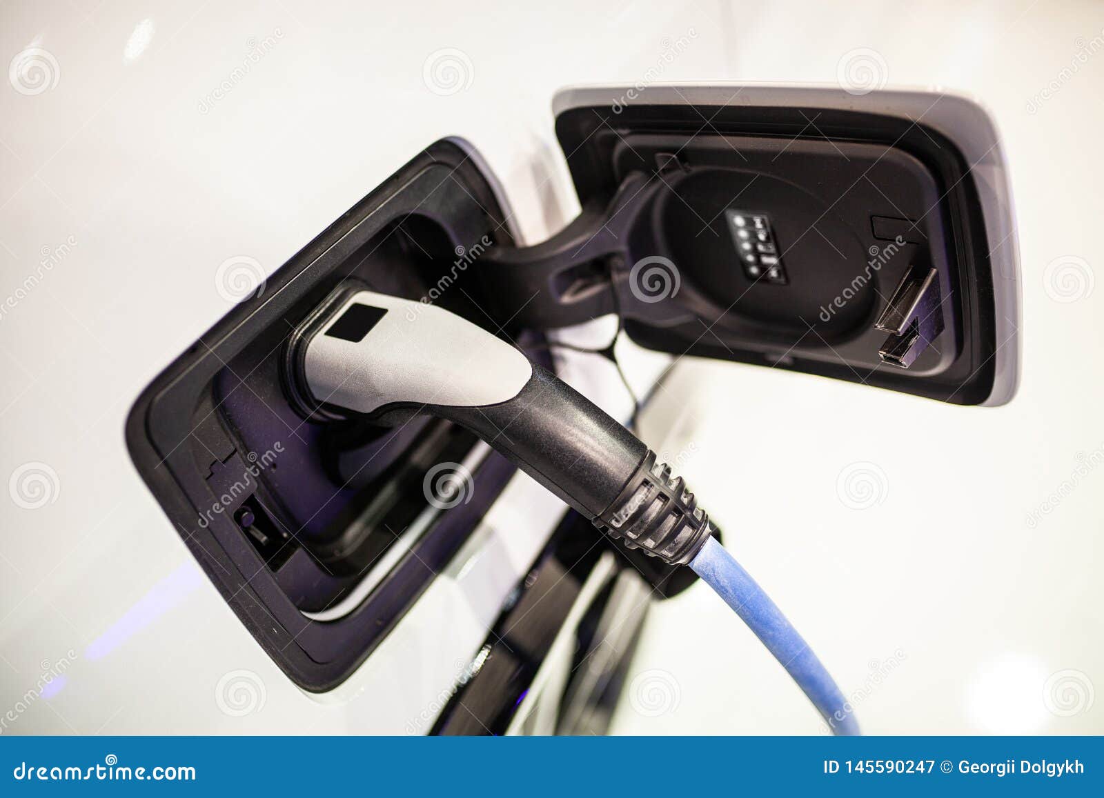 Electric Car Charging Socket Stock Image Image of drive, clean 145590247