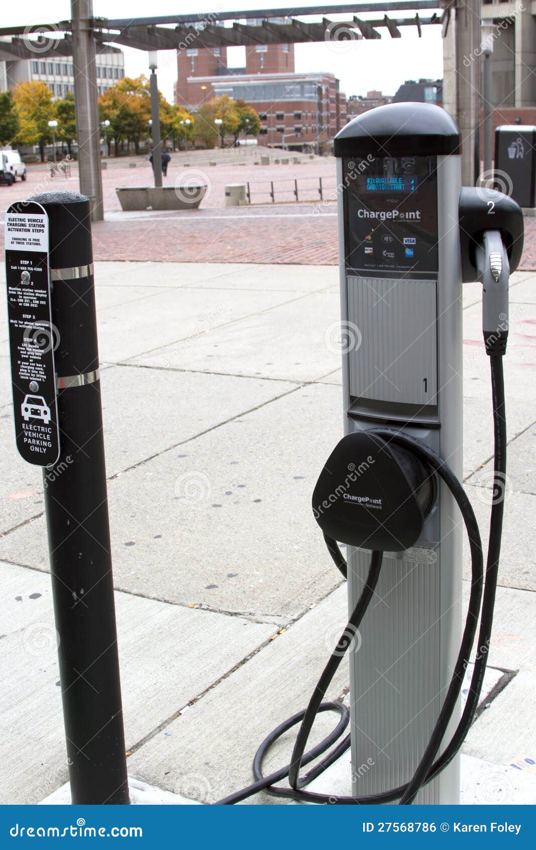 Electric Car Charging Station Editorial Photo Image of renewable