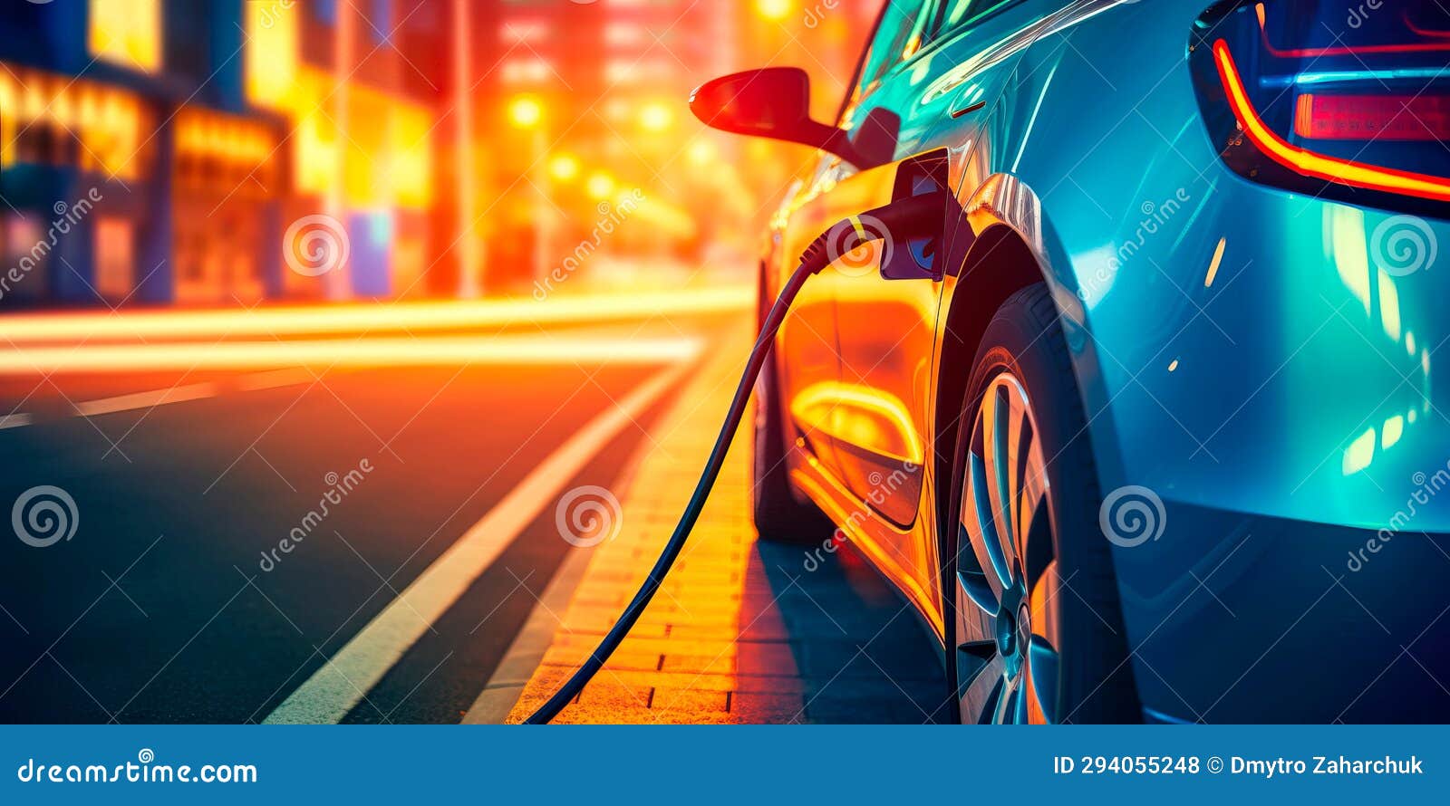 Electric Car Concept Electric Car Battery Being Charged In A City rv-faucet-parts-diagram