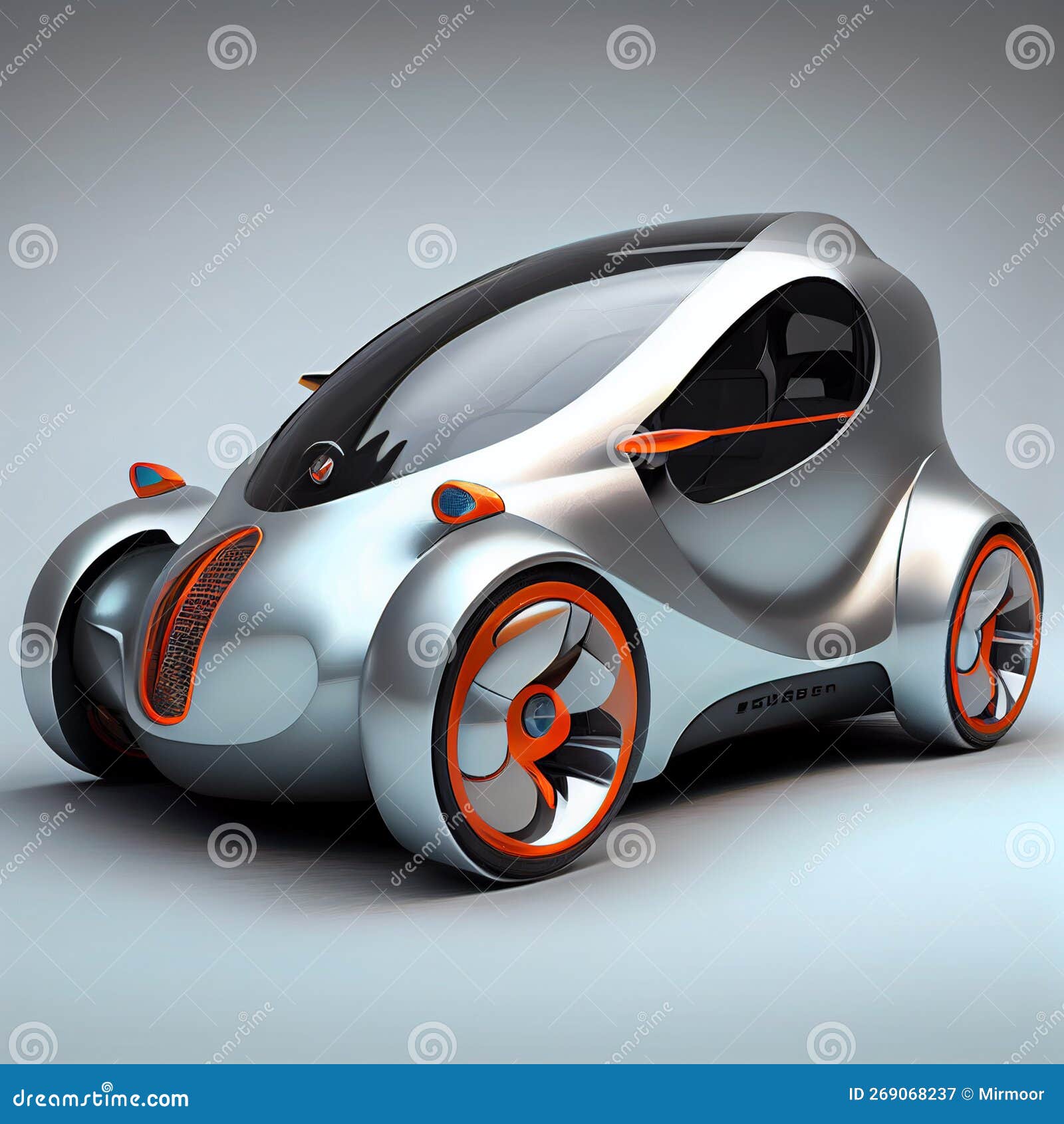 Electric car concept stock illustration. Illustration of alternative