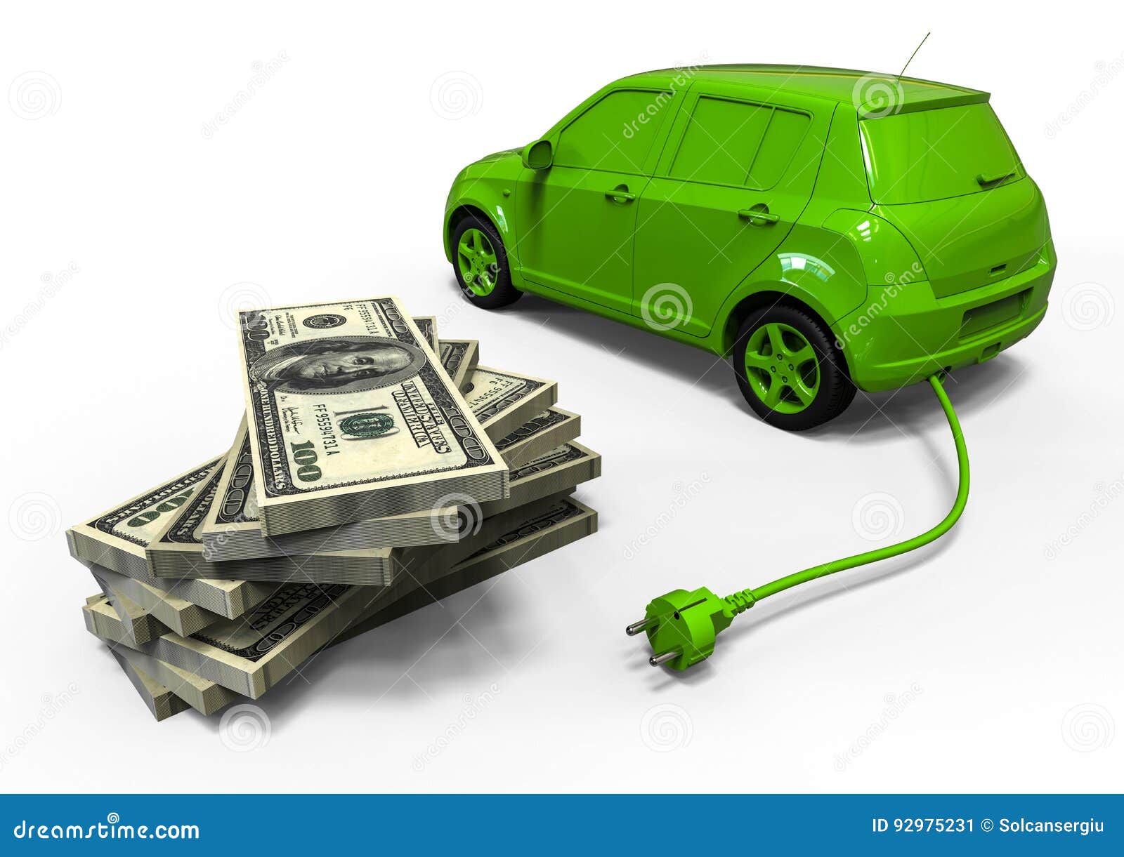 Electric car economy stock illustration. Illustration of contemporary