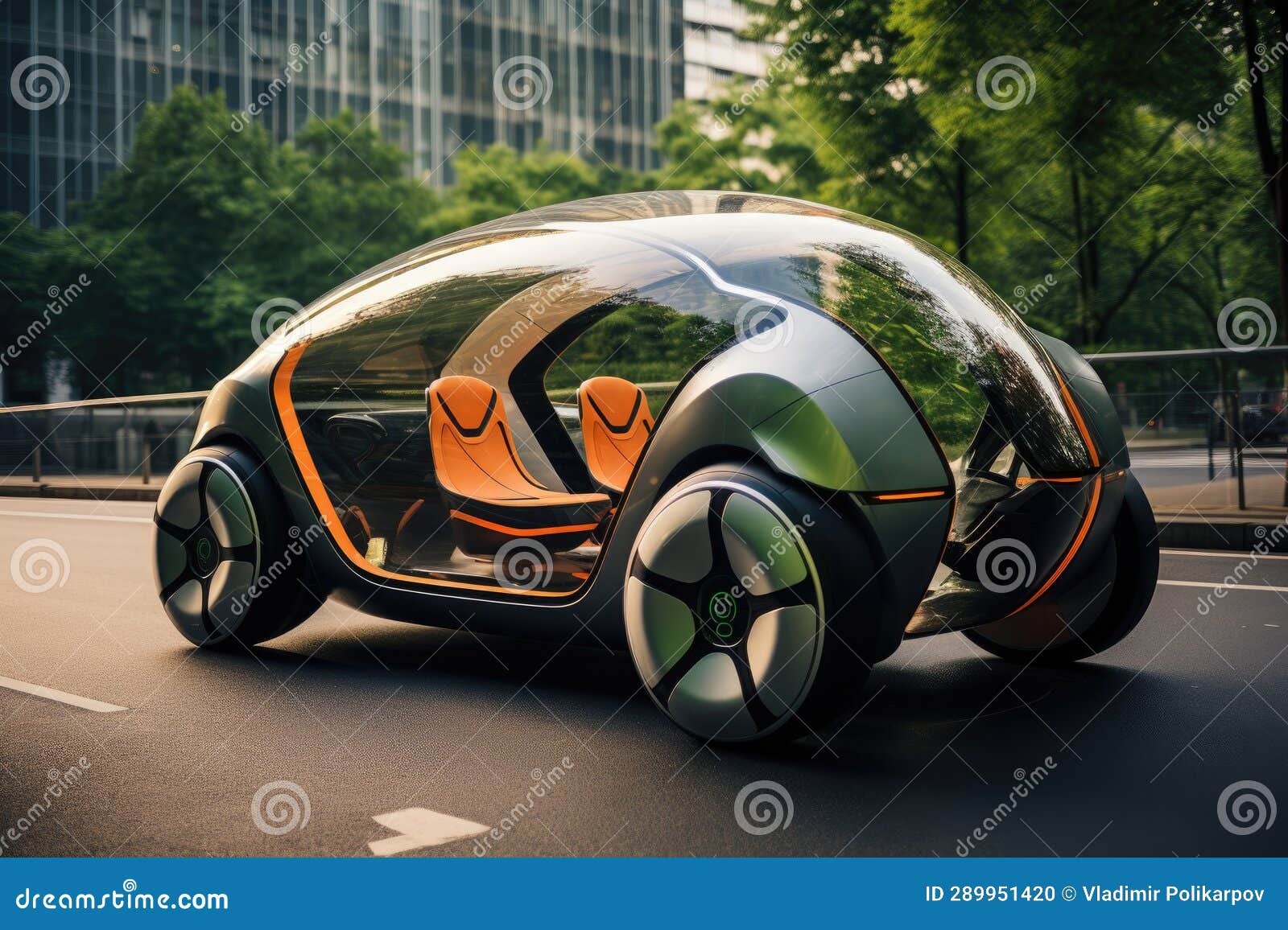 The Electric Car of the Future Stock Photo Image of auto