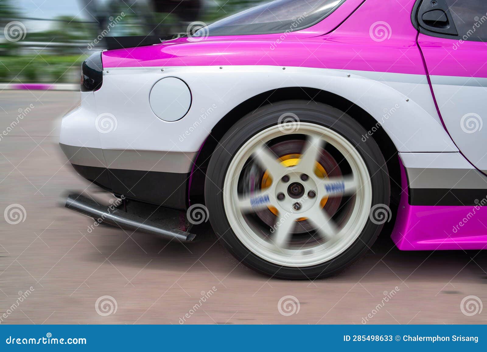 Electric Car Moving at High Speed Stock Image Image of move, city