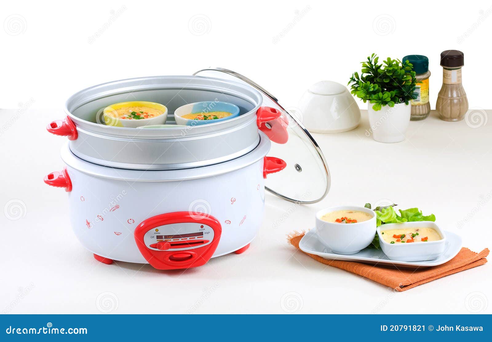 Electric Casserole and Steaming Pot Stock Image Image of metal