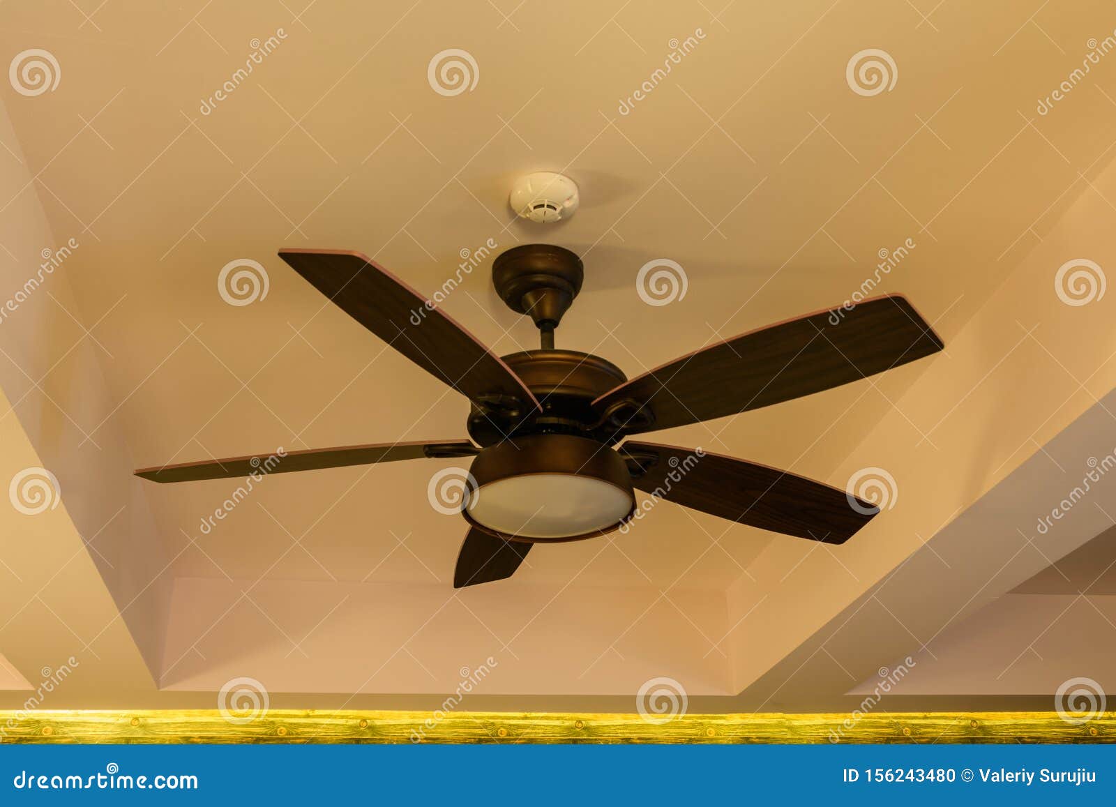 Electric ceiling fan stock photo. Image of blowing, circulation 156243480