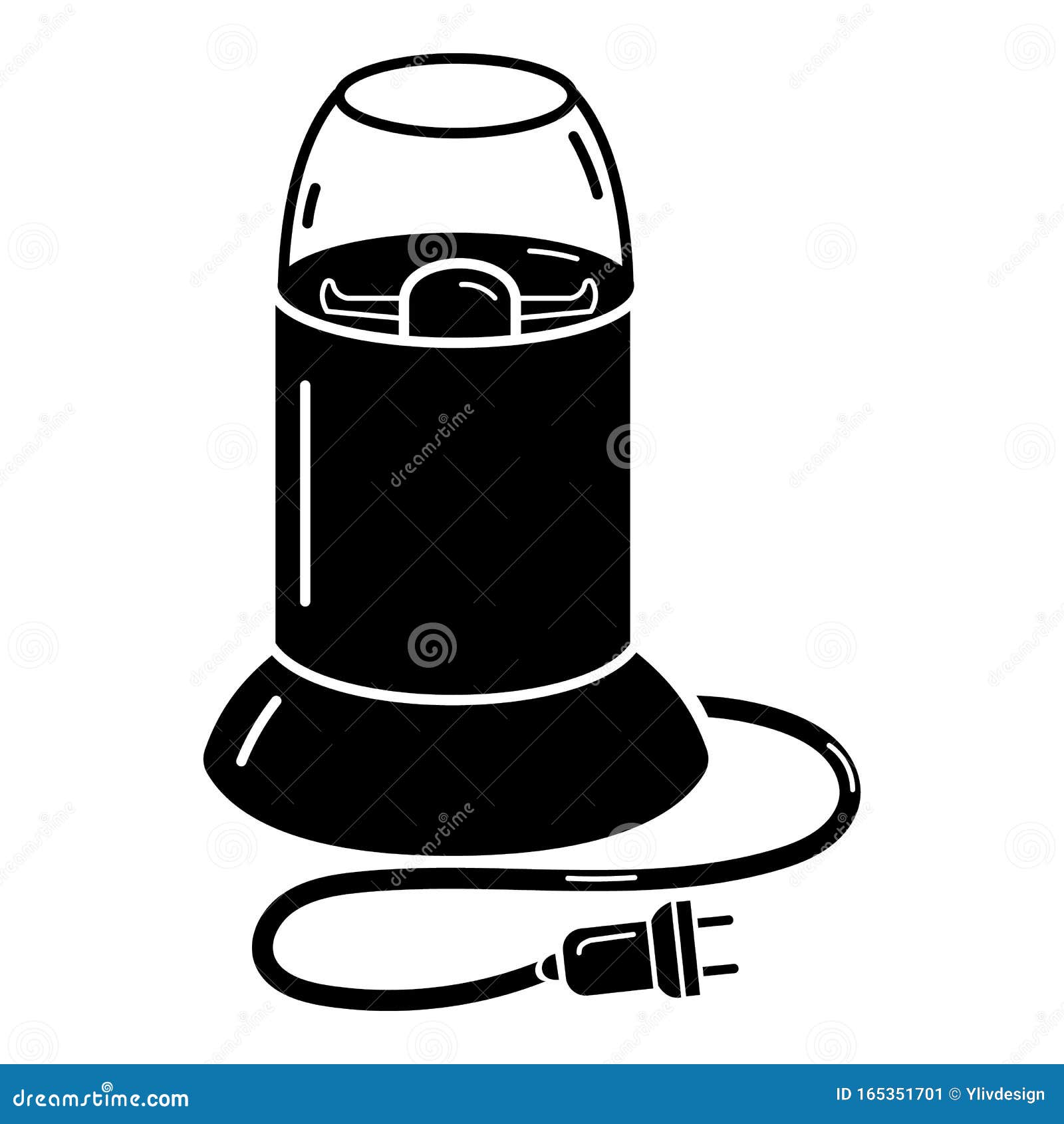 electric coffee grinder icon, simple style