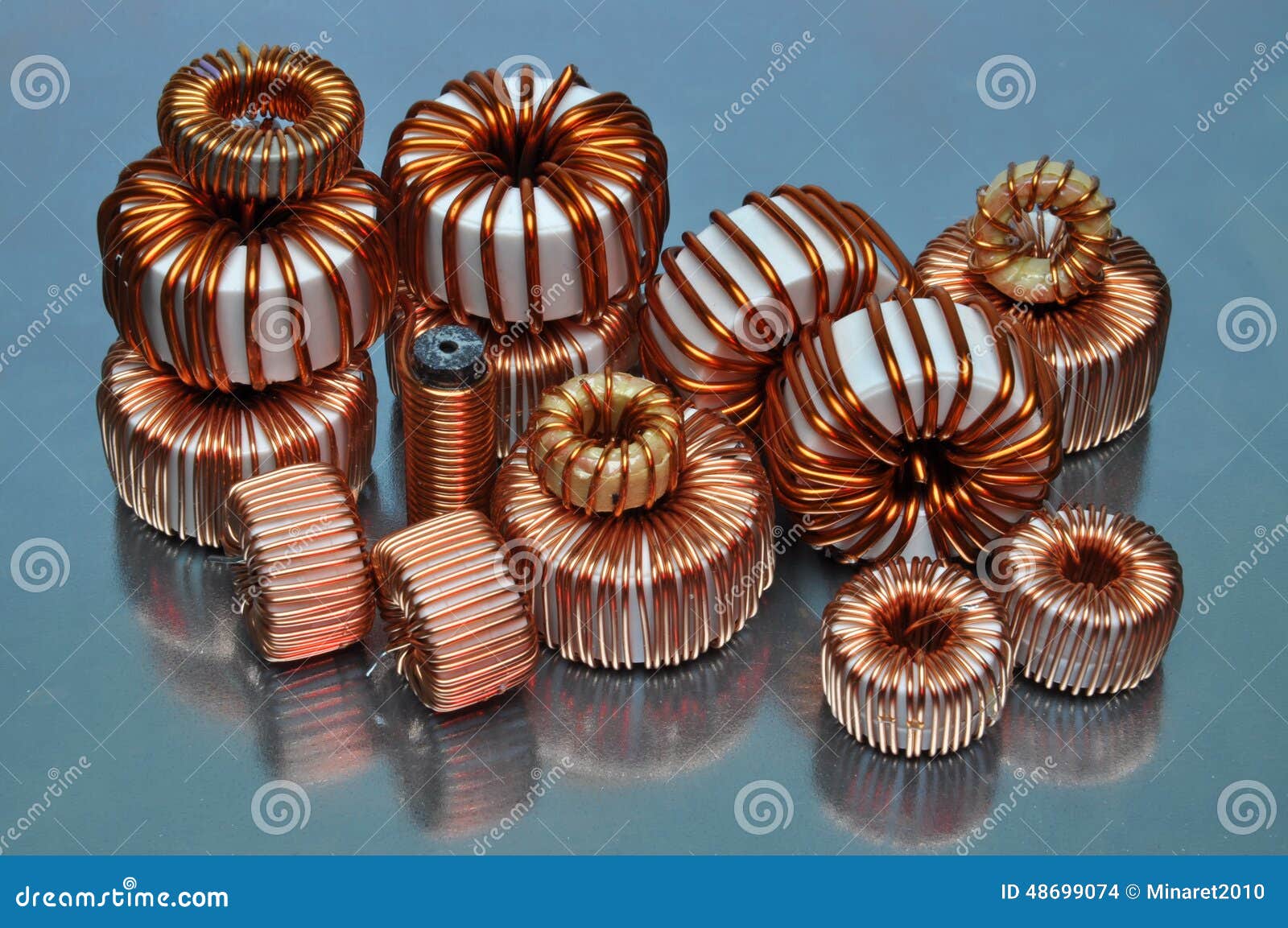Electric coils stock photo. Image of metal, iron, spool 48699074