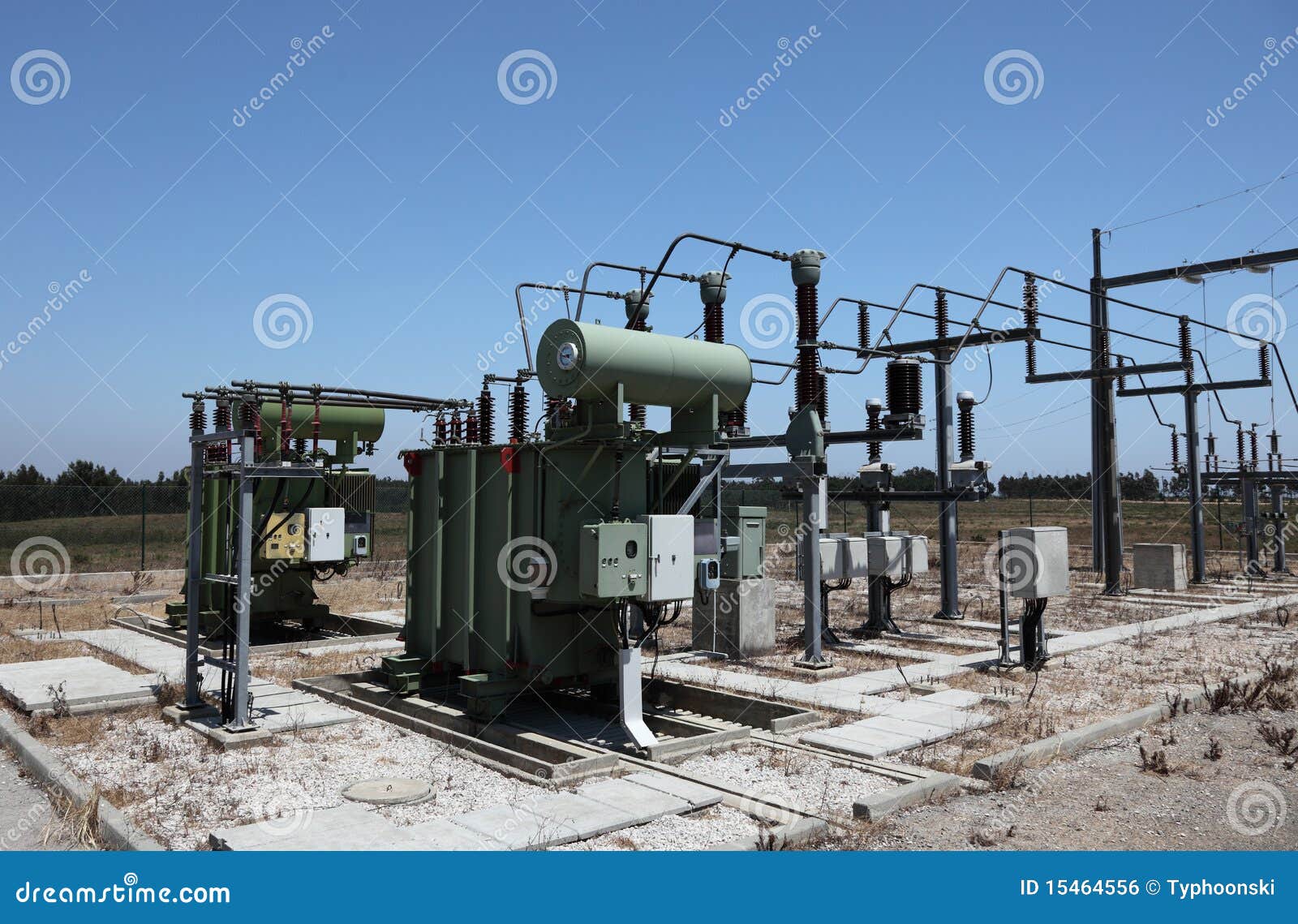 Electric converter station stock photo. Image of industry 15464556