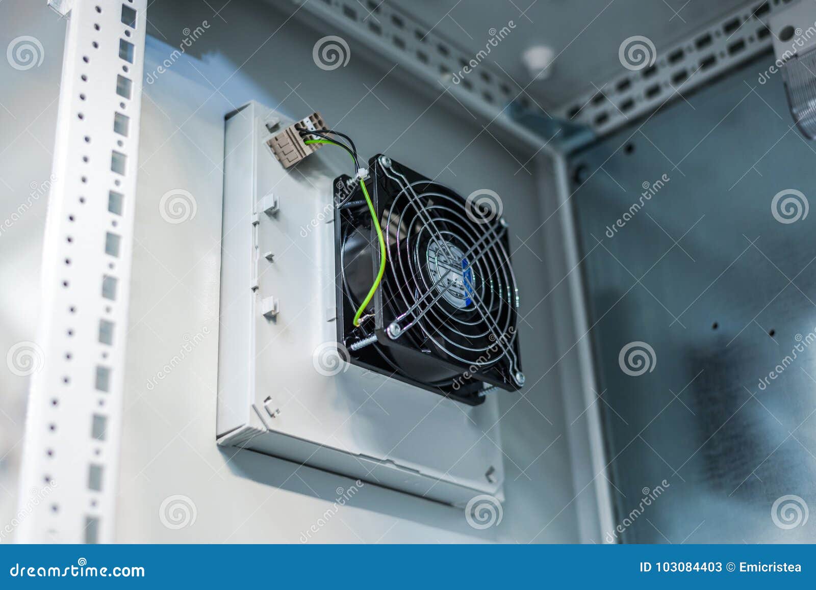 Electric Cooler Industrial Cabinet Stock Image Image Of