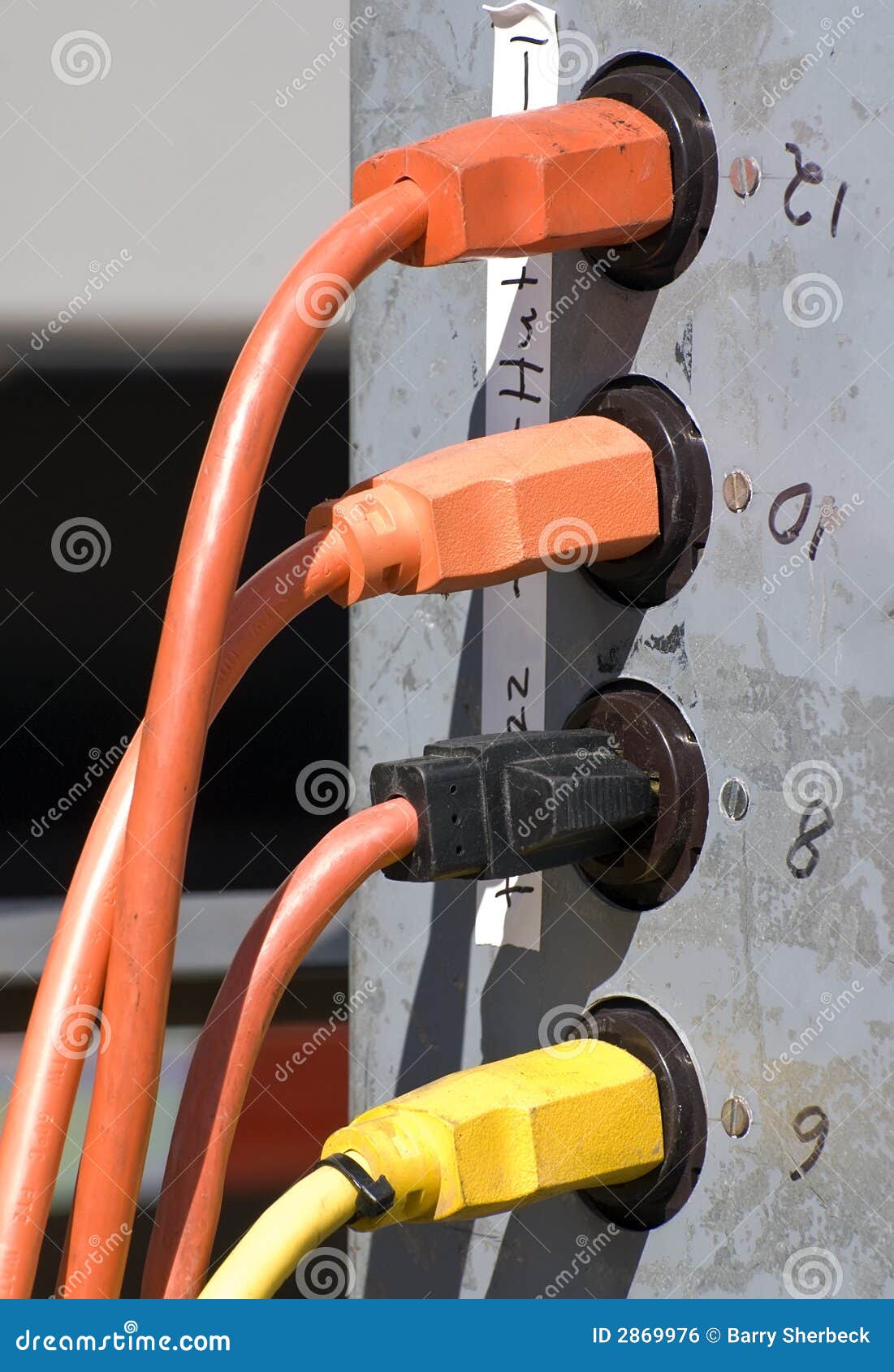 Electric cords stock photo. Image of extension, strip 2869976