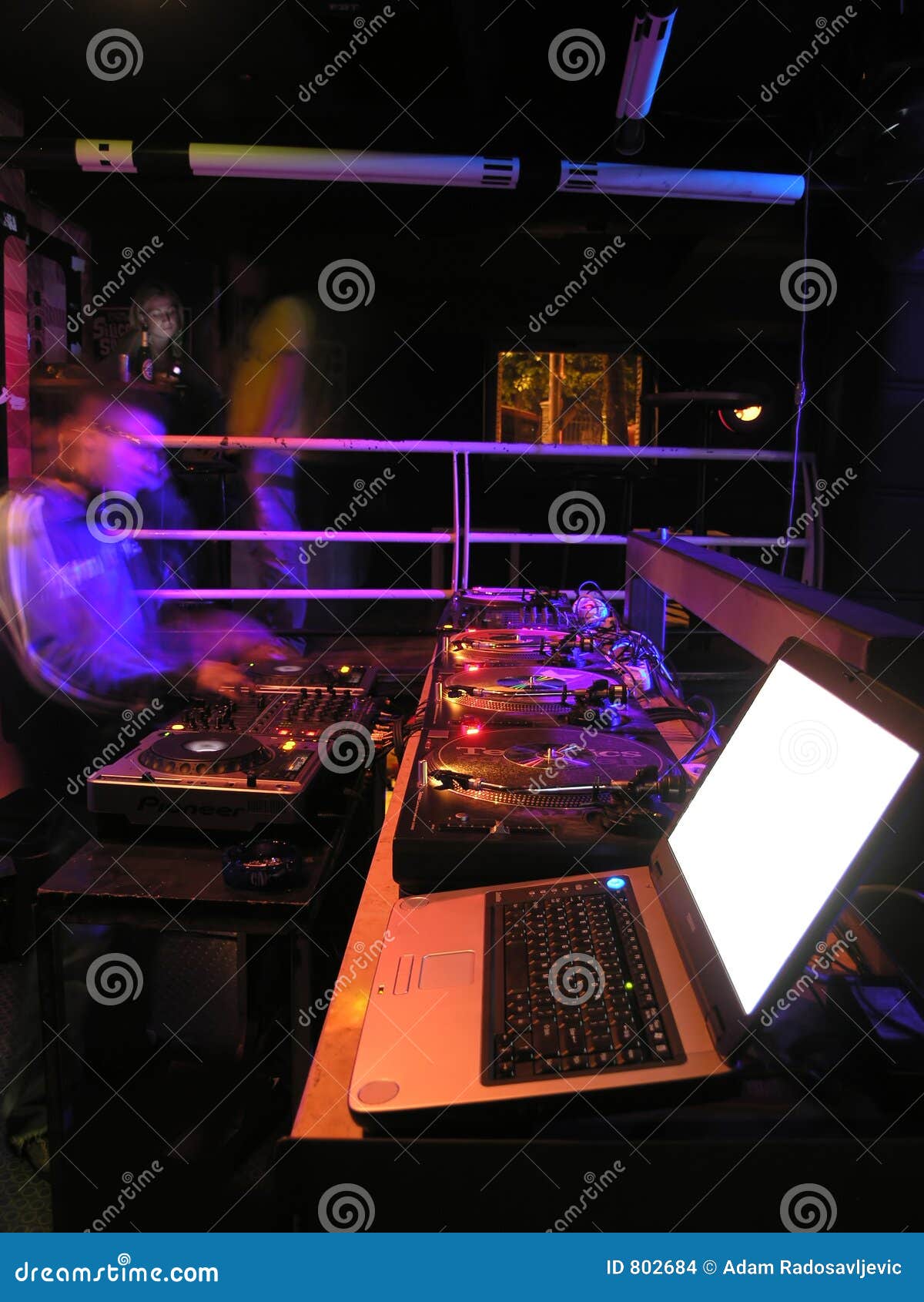 Electric DJ Party stock photo. Image of lighting, disc 802684