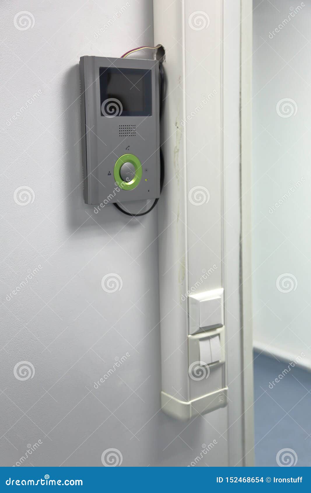 Electric door bell stock photo. Image of entry, 152468654