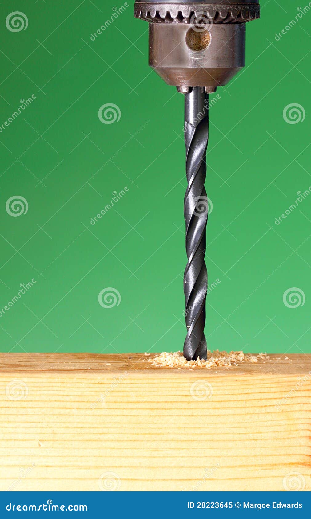 Electric drill stock image. Image of stud, wood, green 28223645