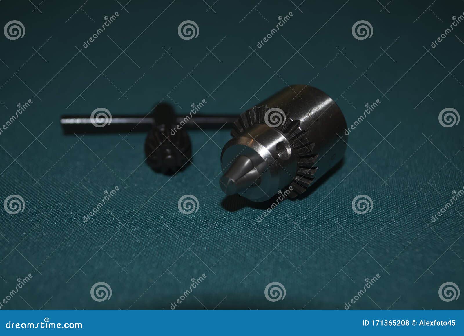 Electric Drill Head with Drill Bit and Drill Key Stock Photo Image of sharp, closeup 171365208